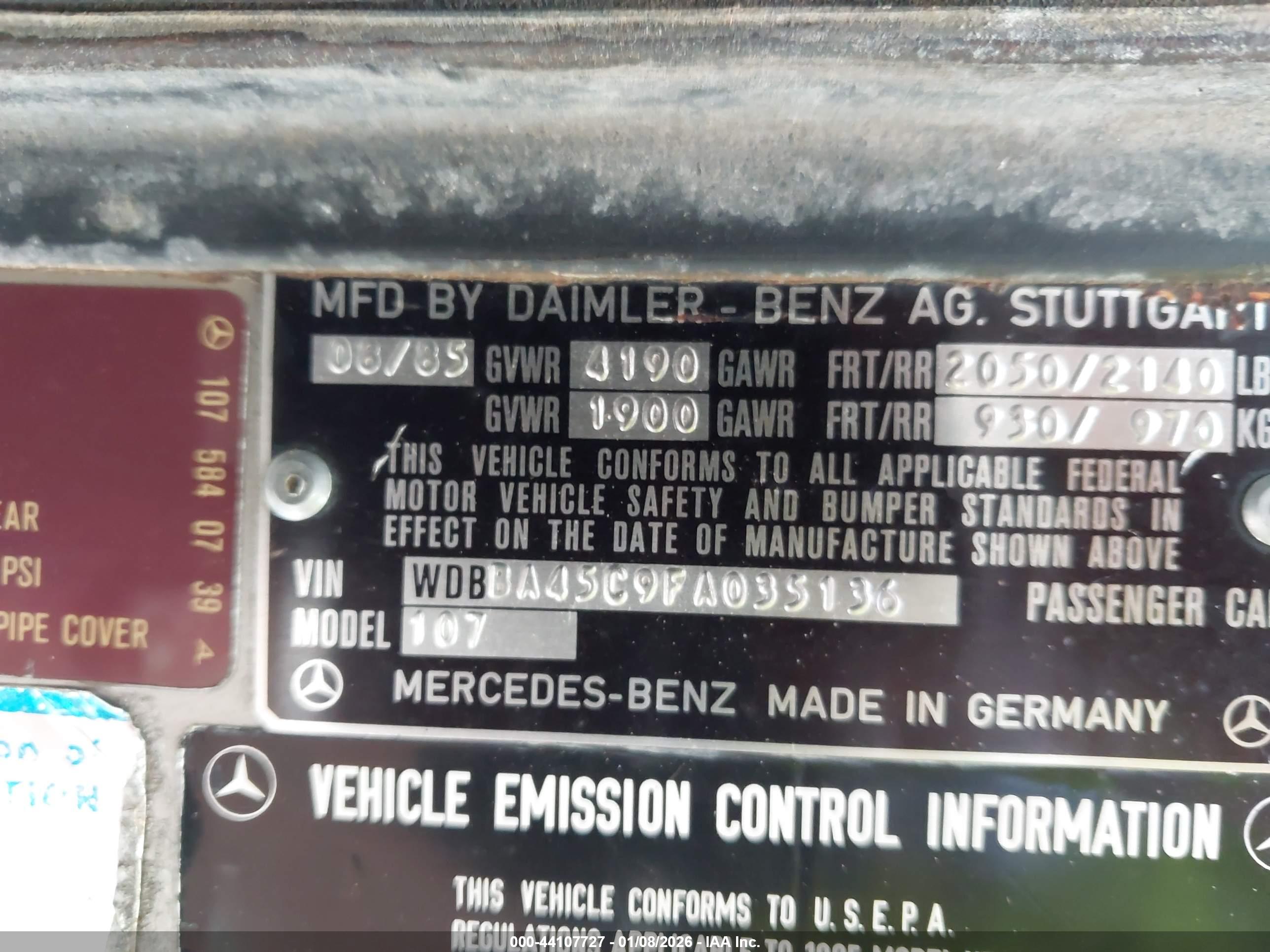 MERCEDES-BENZ 380 image 9