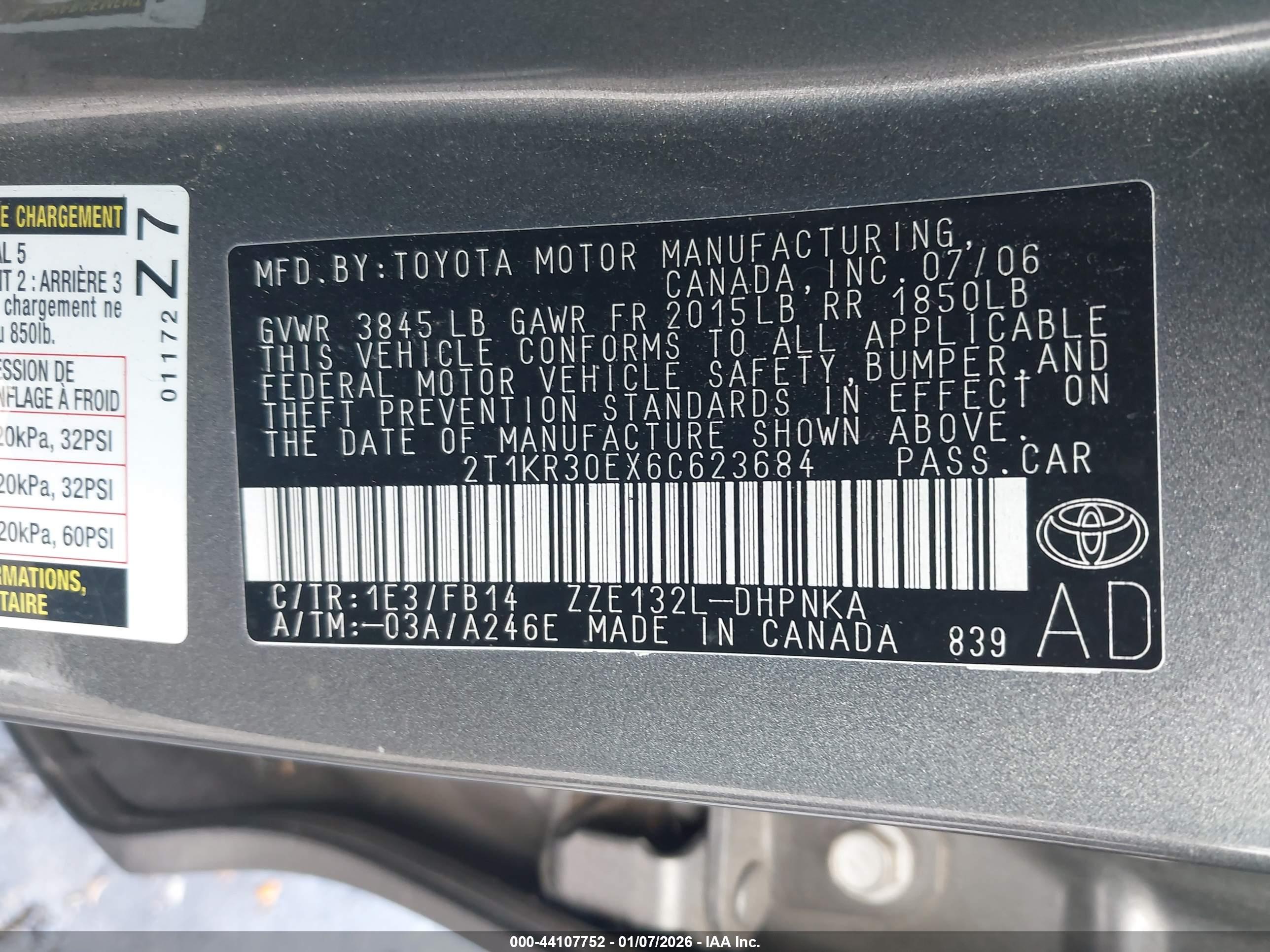 TOYOTA MATRIX image 9