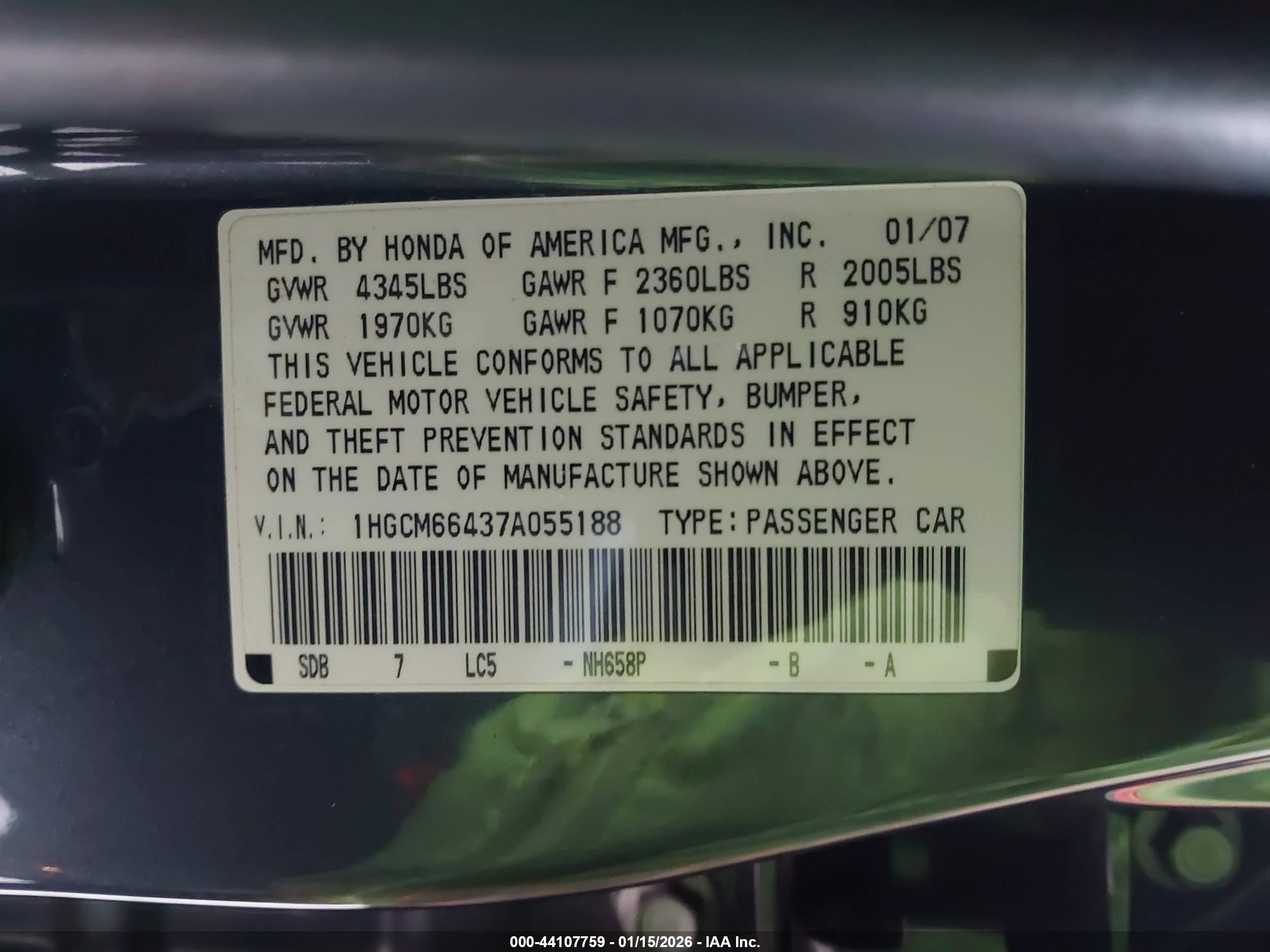 HONDA ACCORD image 9