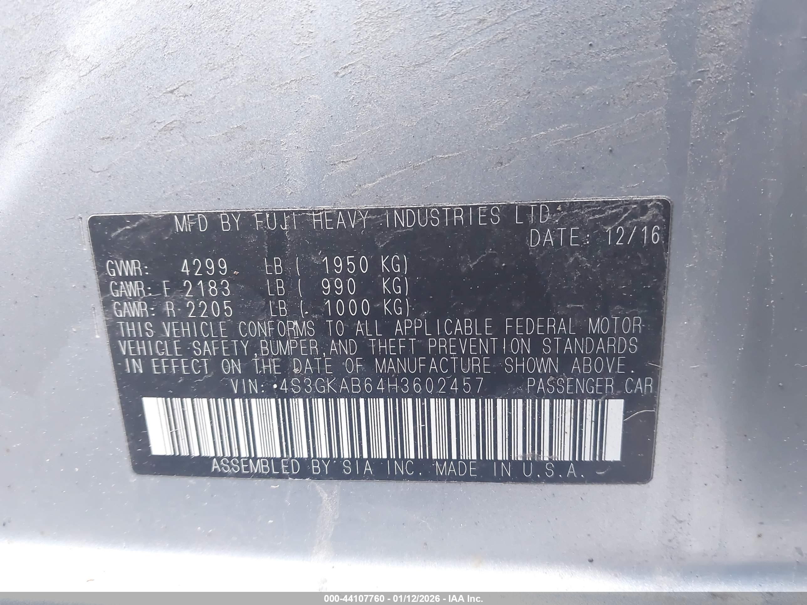 SUBARU IMPREZA image 9