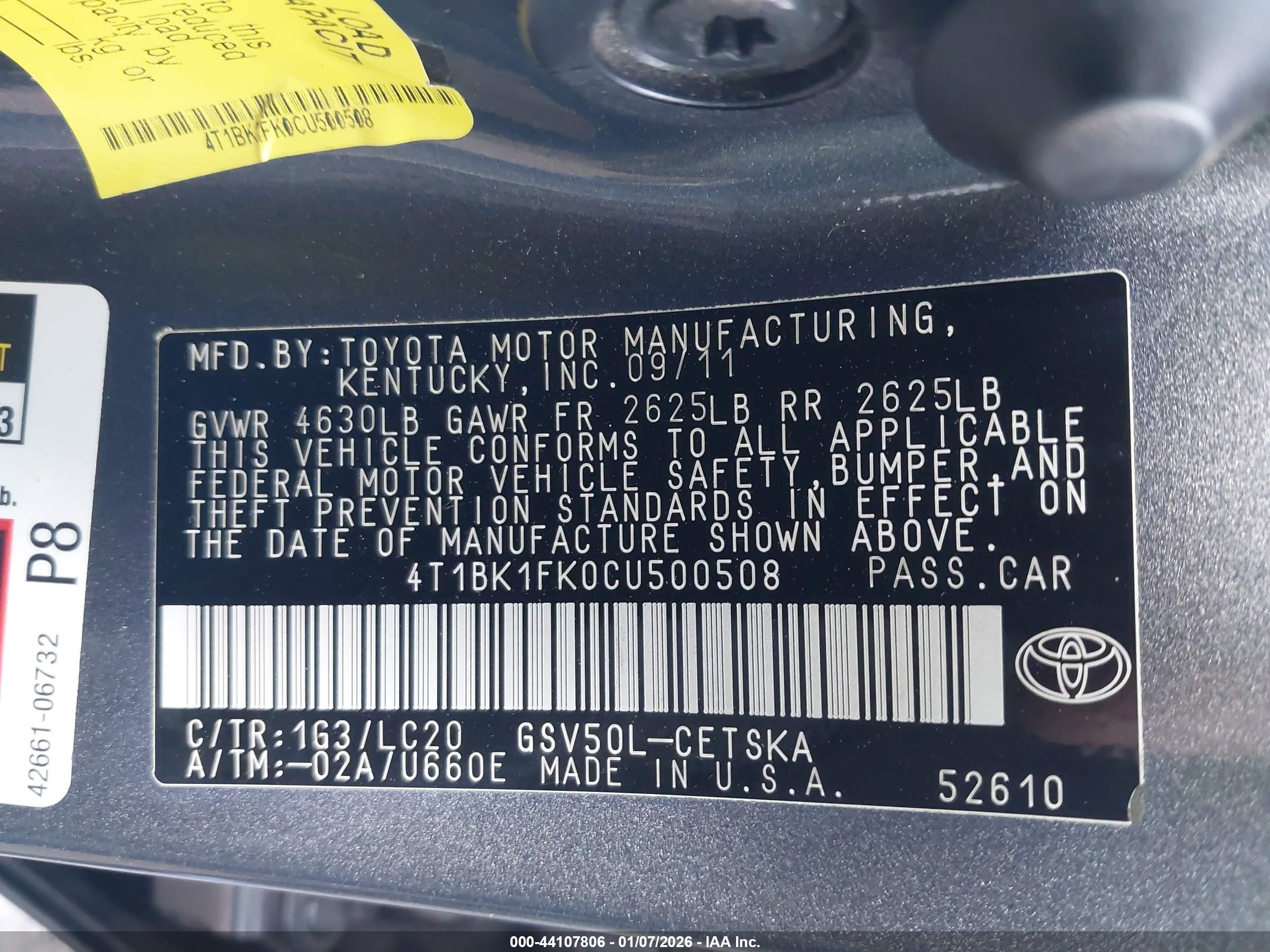 TOYOTA CAMRY image 9