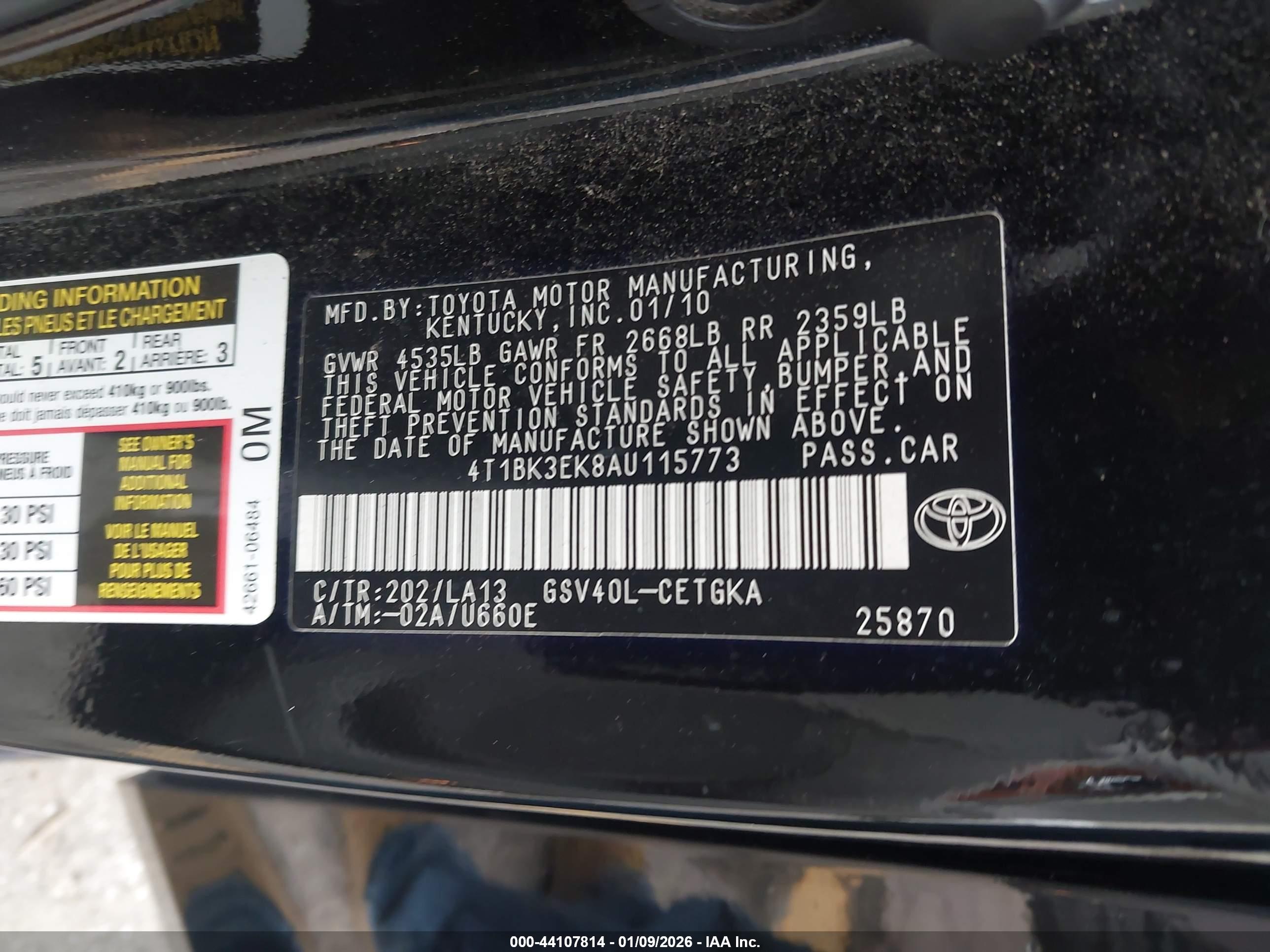 TOYOTA CAMRY image 9