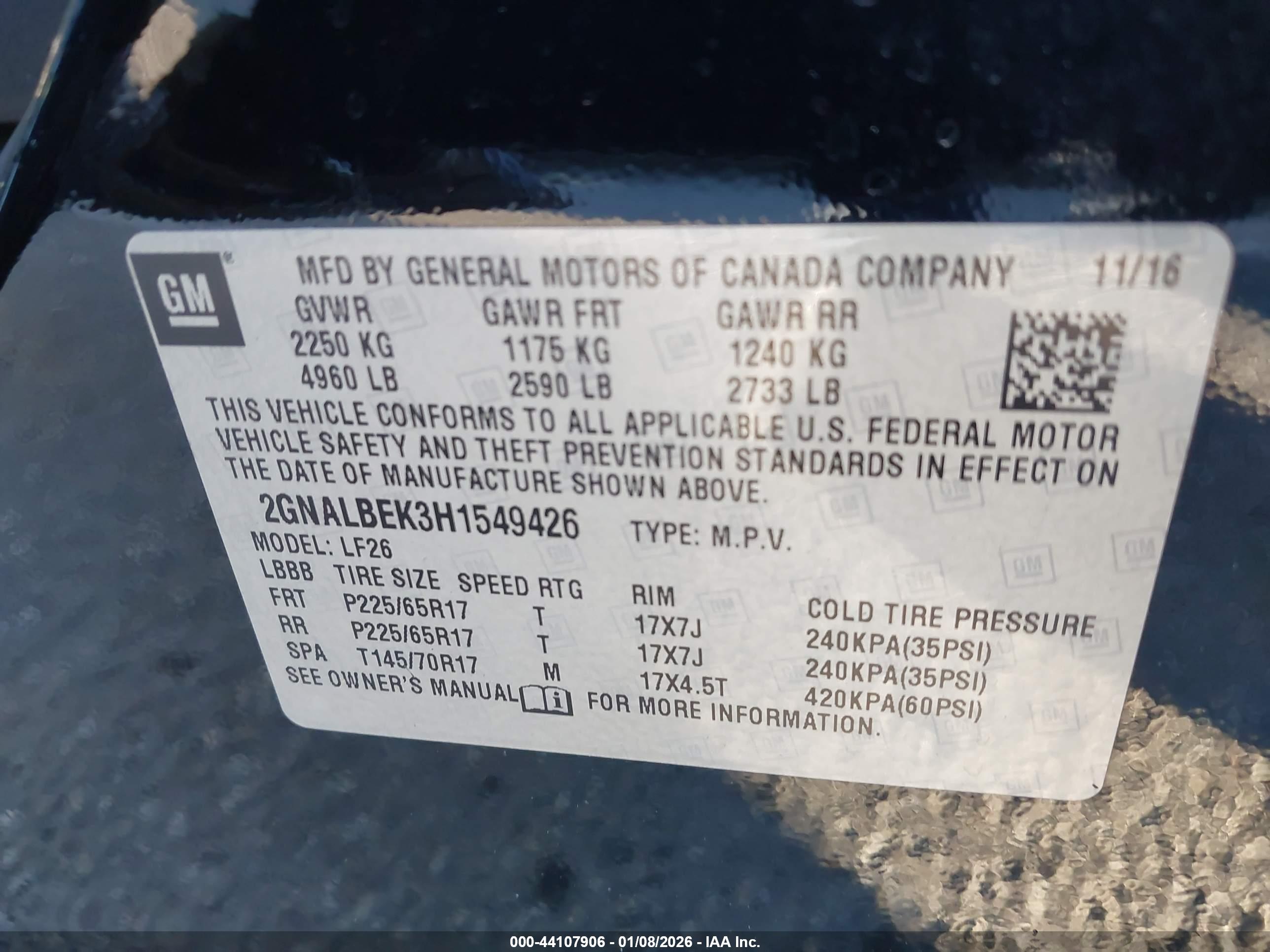 CHEVROLET EQUINOX image 9