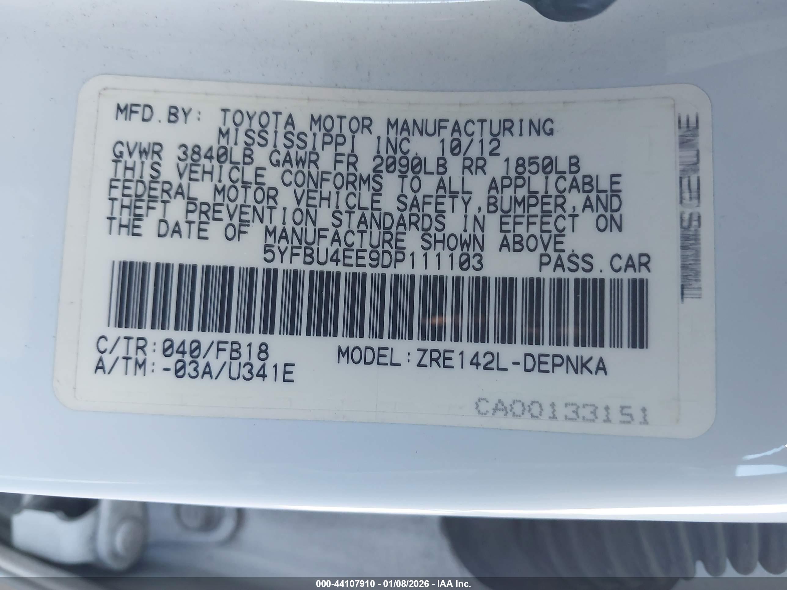TOYOTA COROLLA image 9