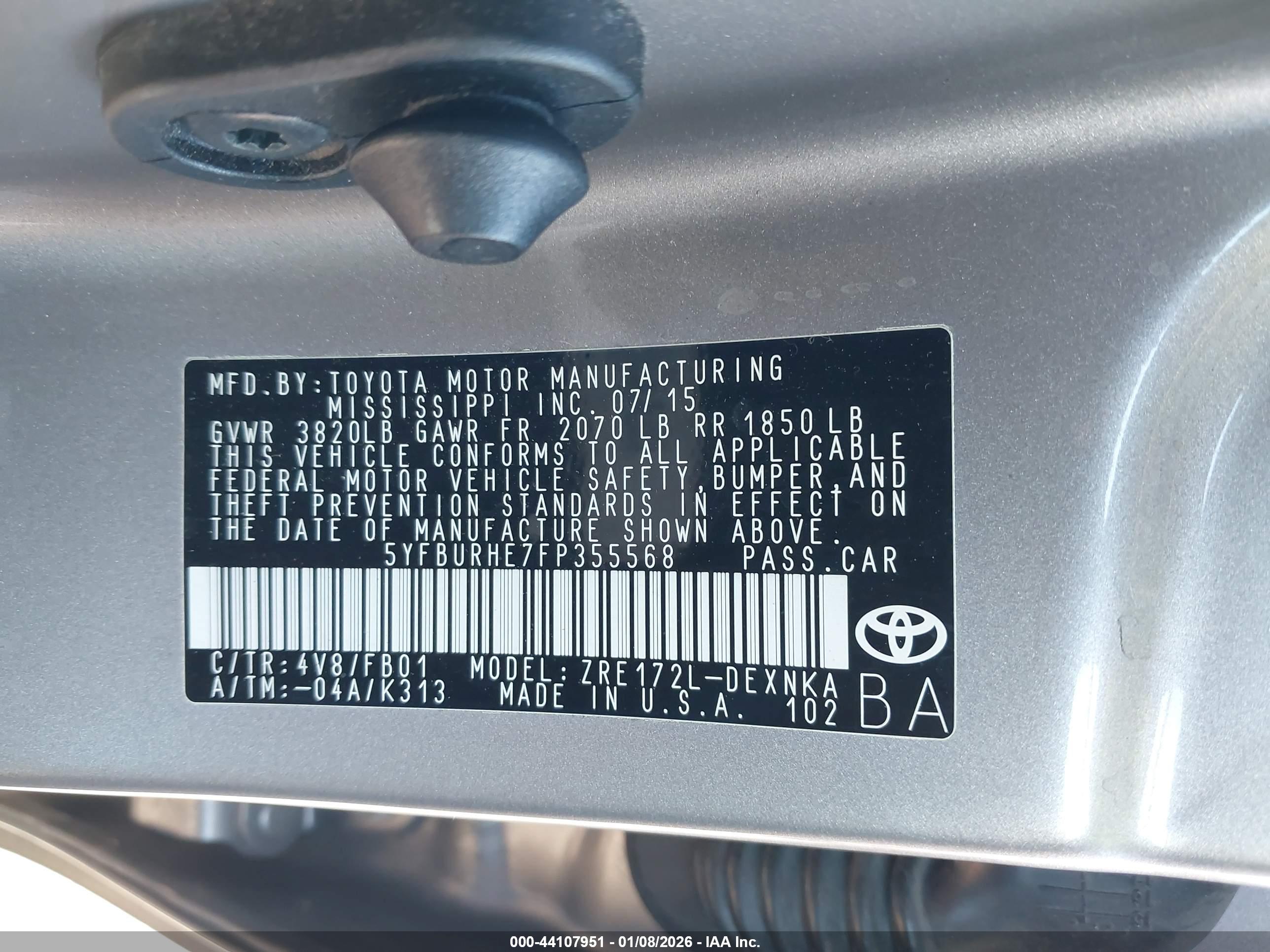 TOYOTA COROLLA image 9