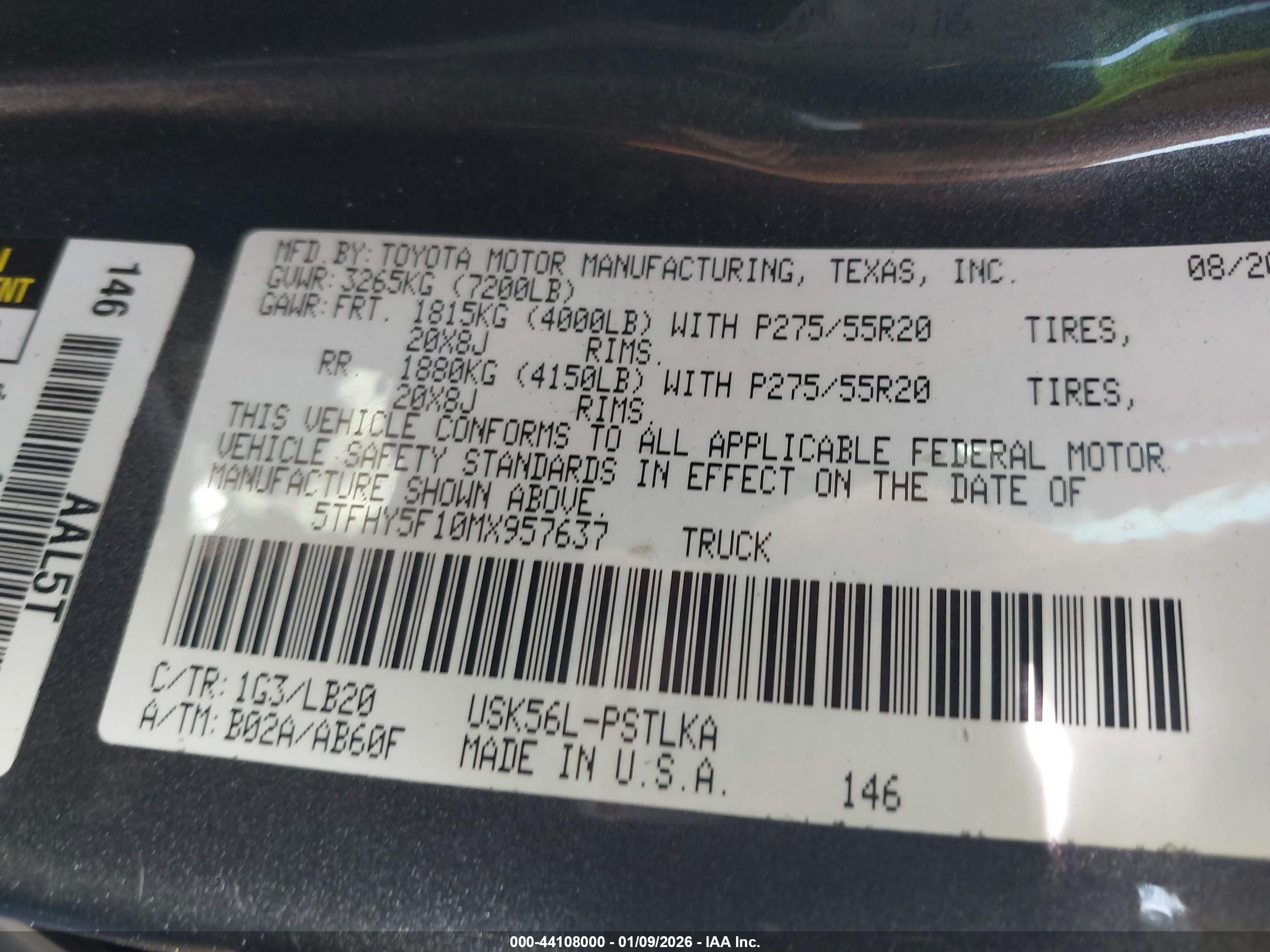 TOYOTA TUNDRA image 9