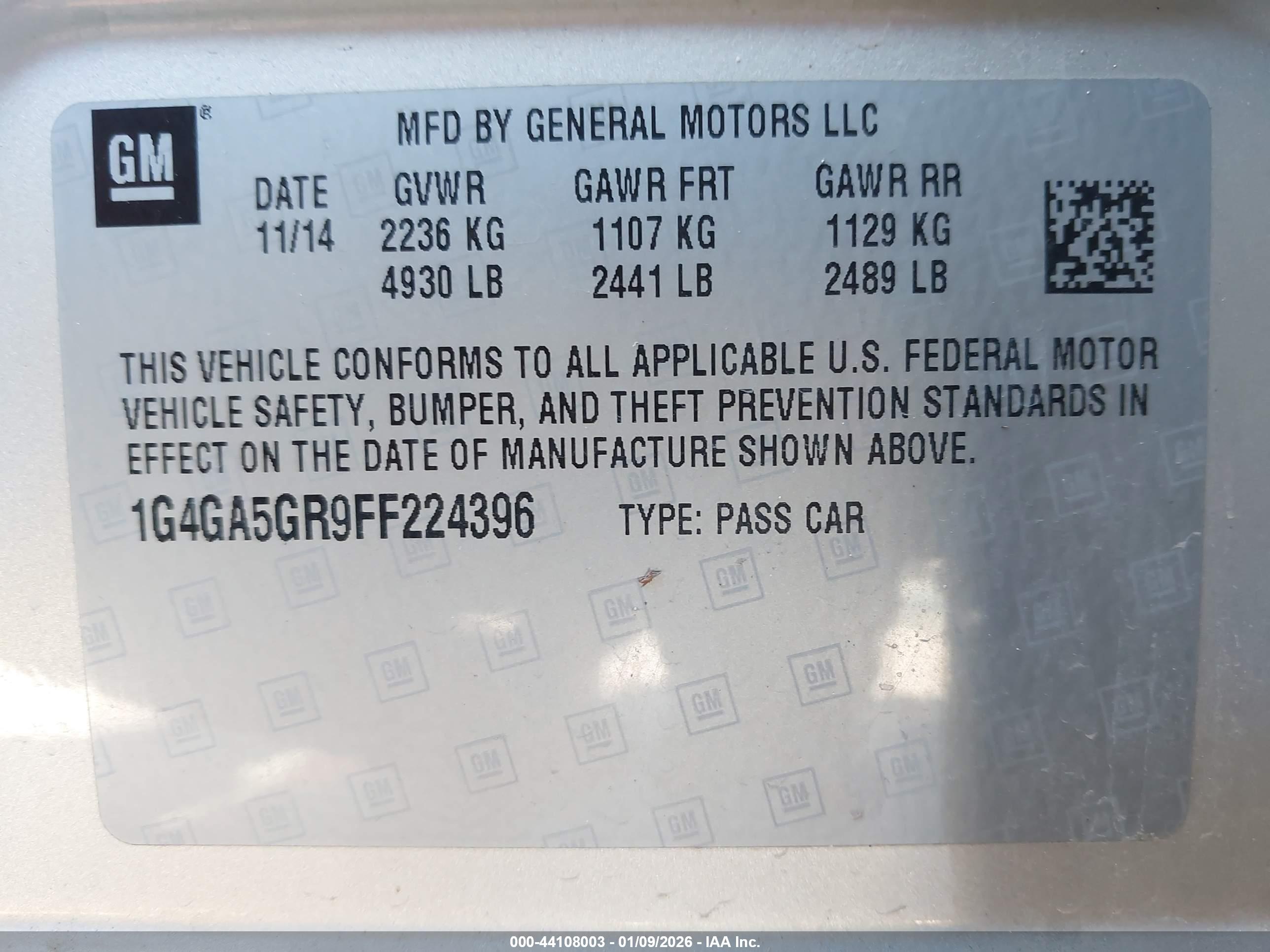 BUICK LACROSSE image 9