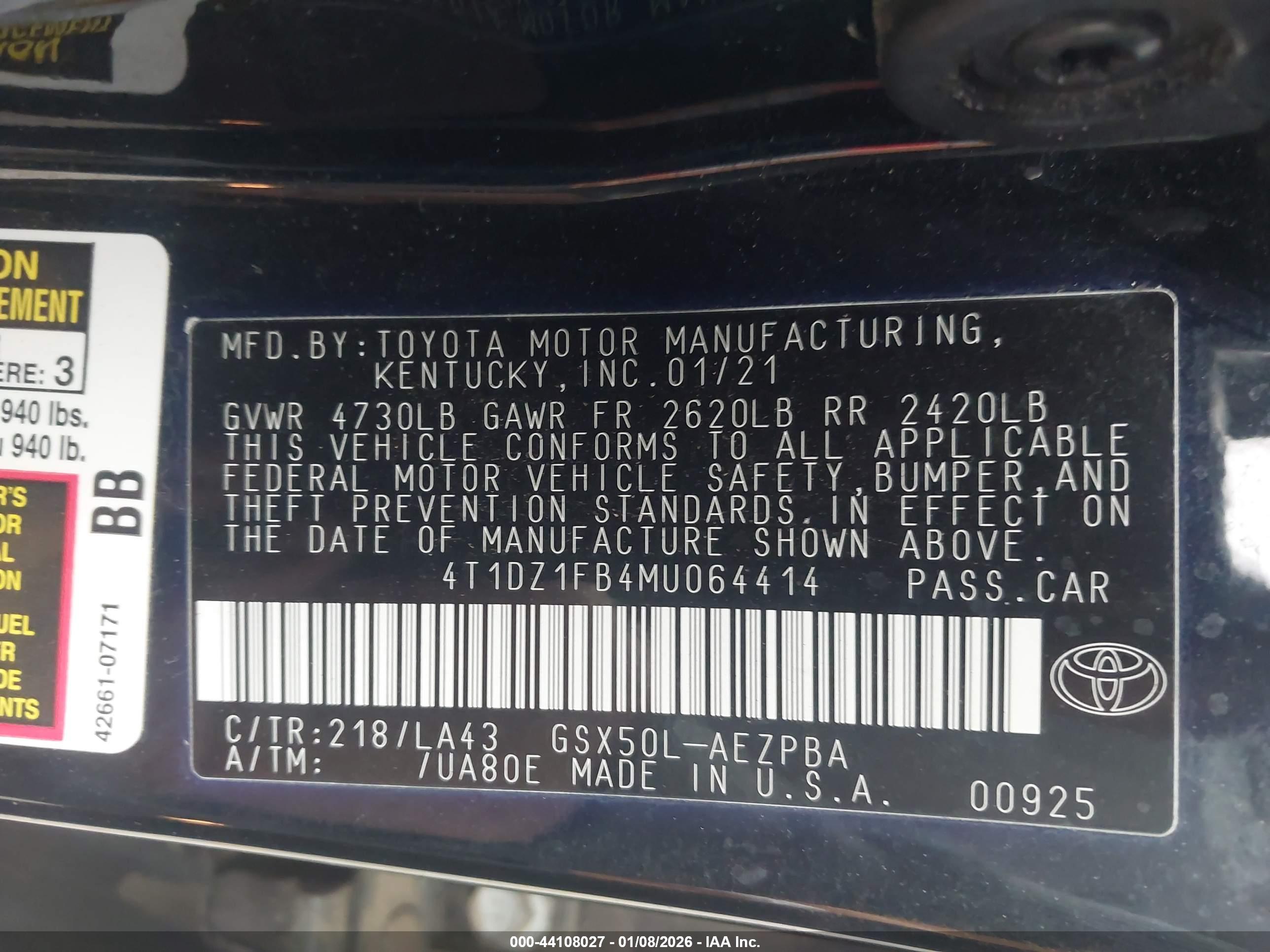 TOYOTA AVALON image 9