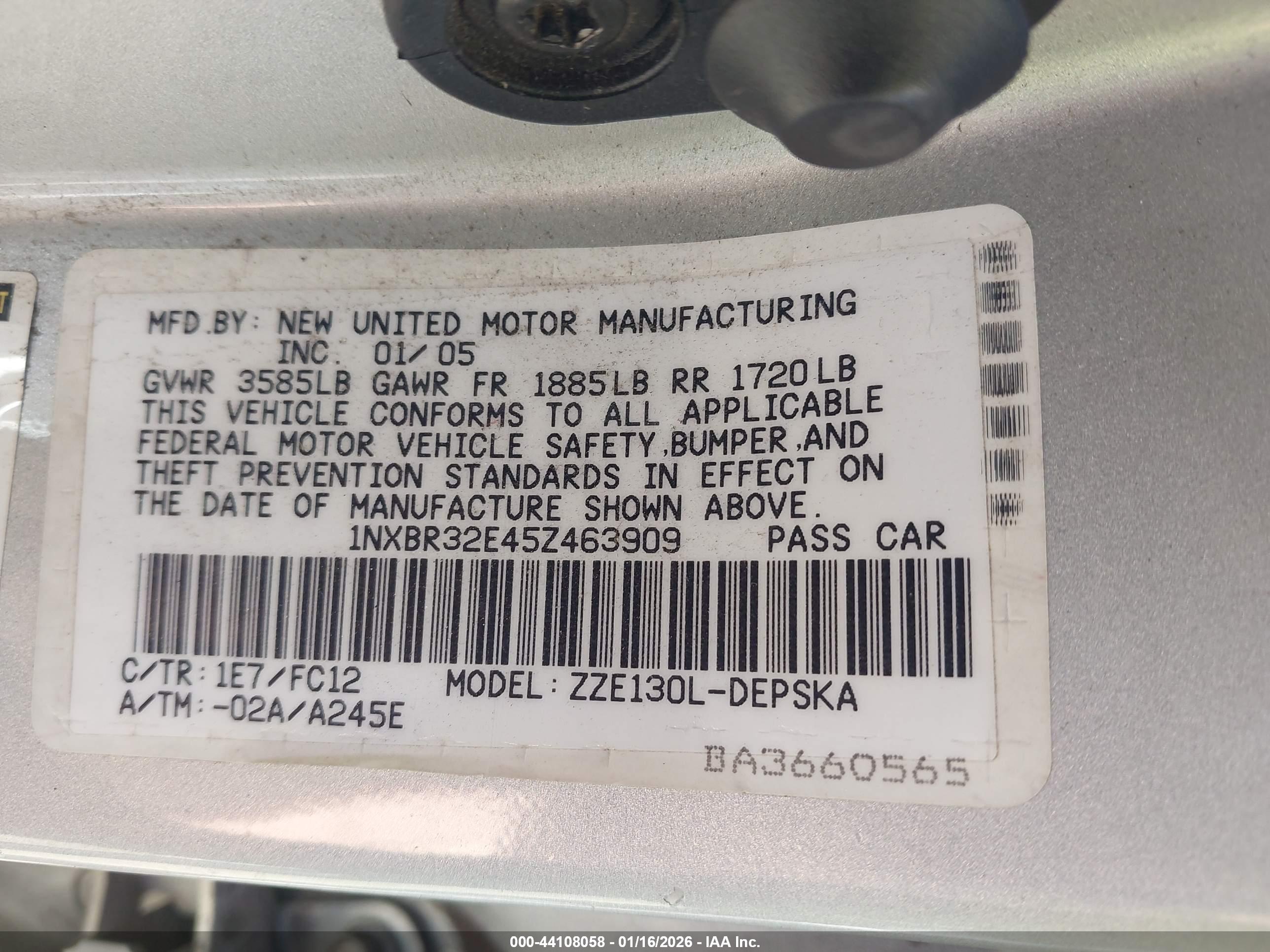 TOYOTA COROLLA image 9