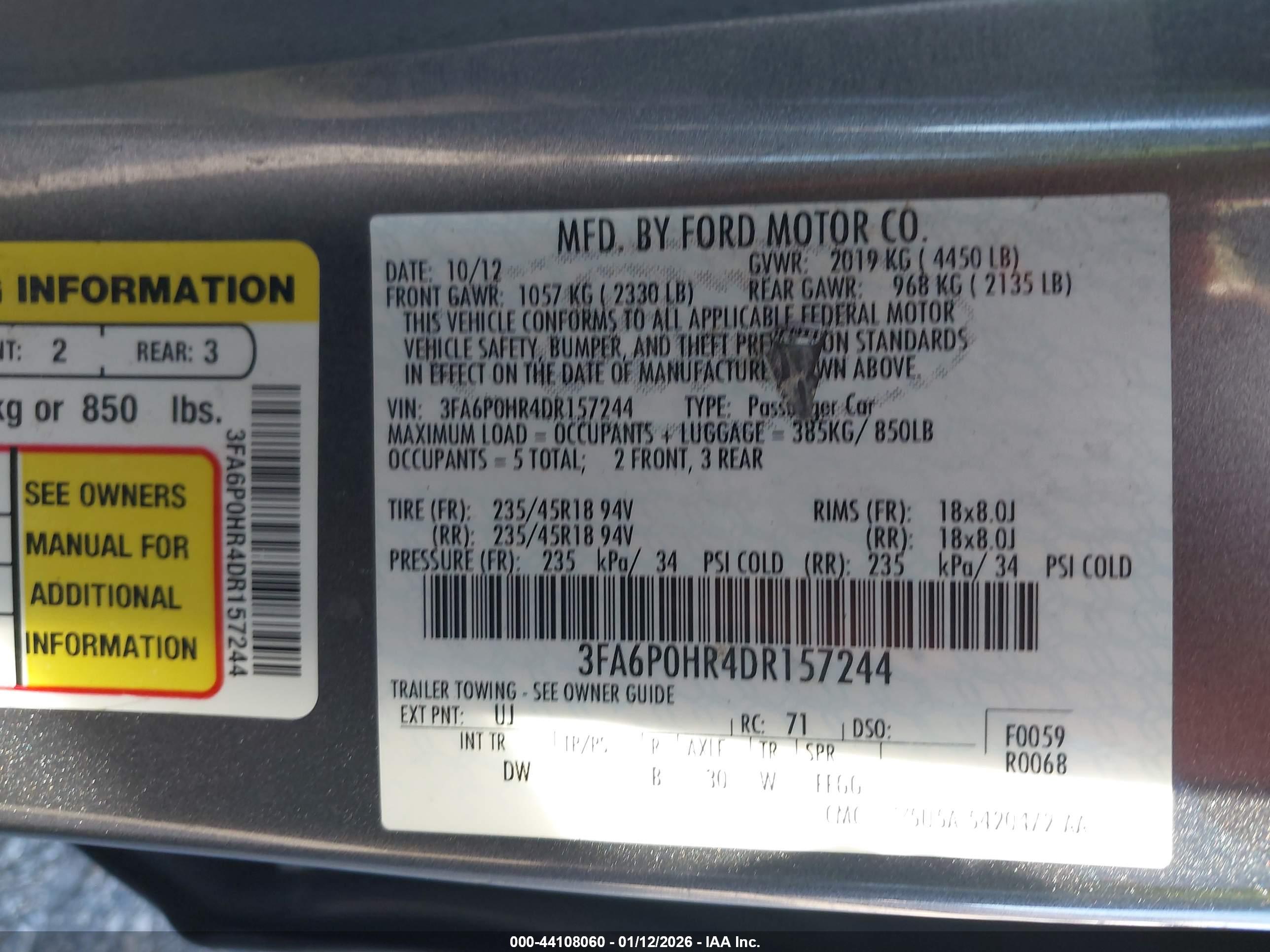 FORD FUSION image 9