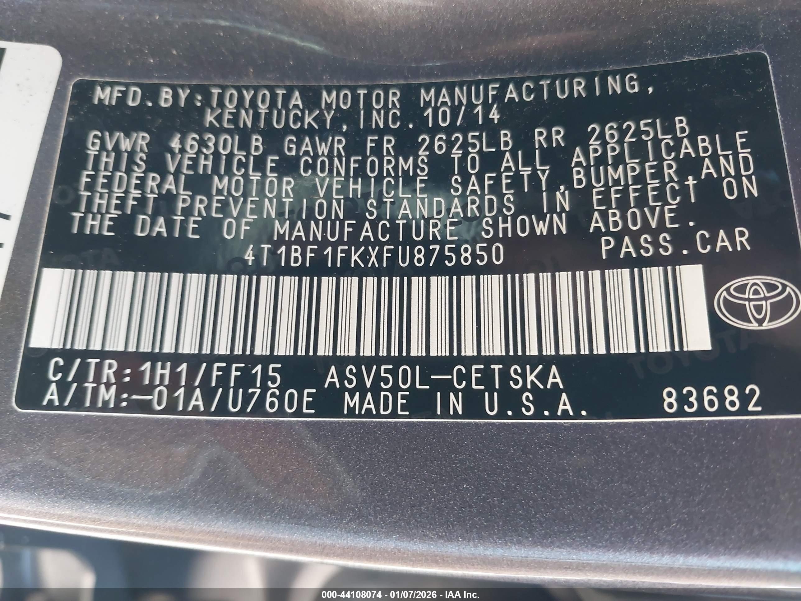 TOYOTA CAMRY image 9