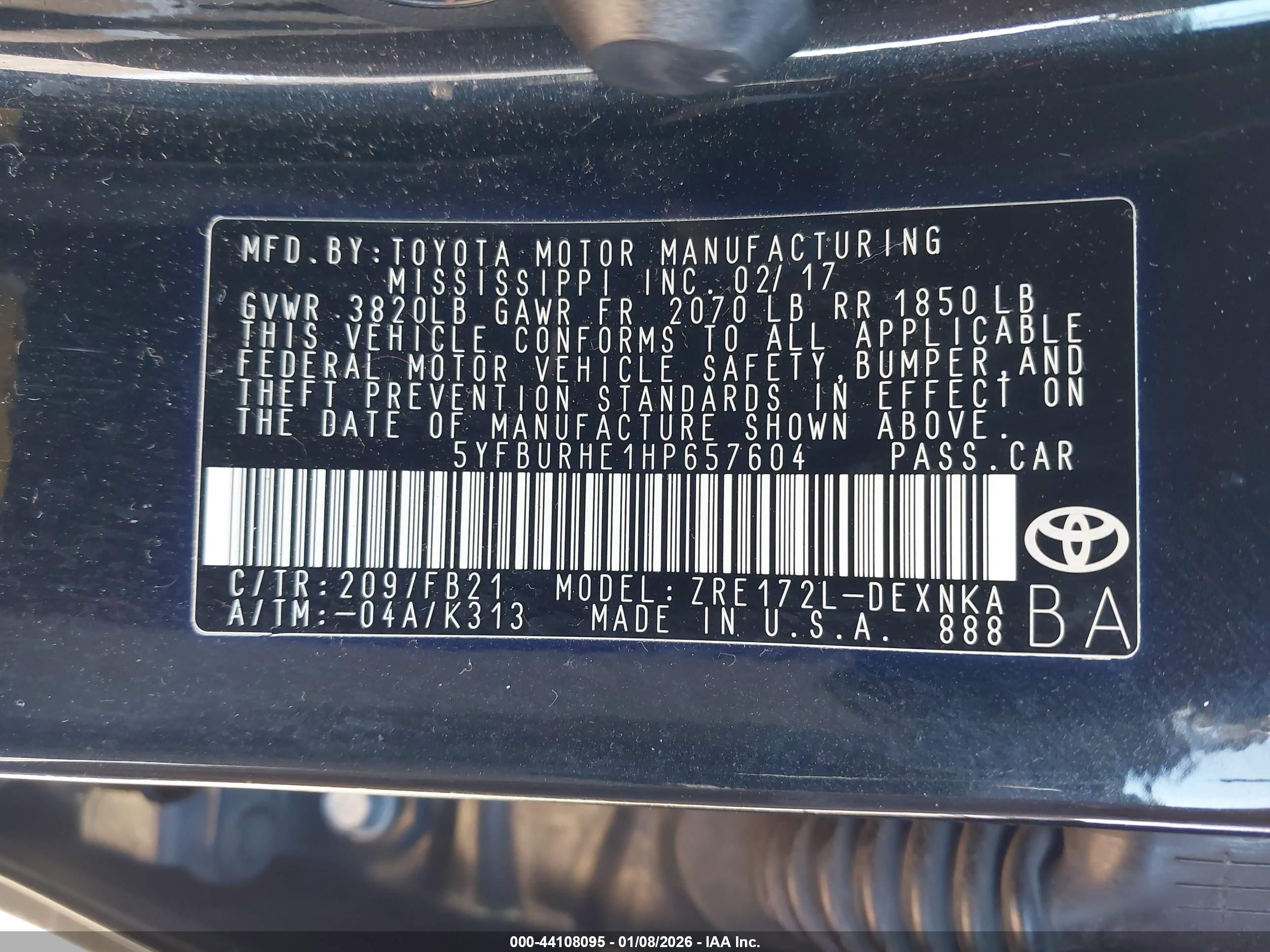 TOYOTA COROLLA image 9