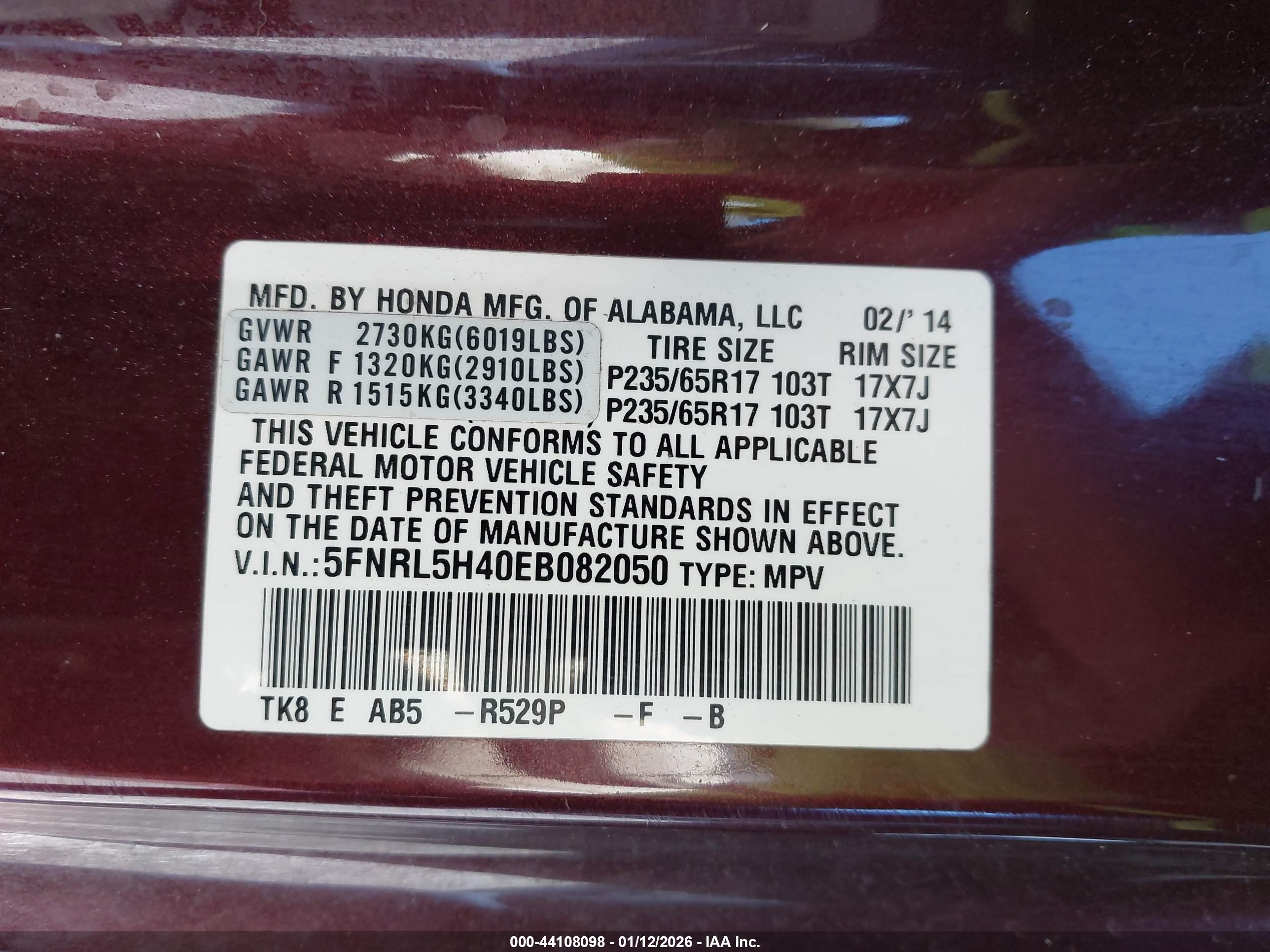 HONDA ODYSSEY image 9