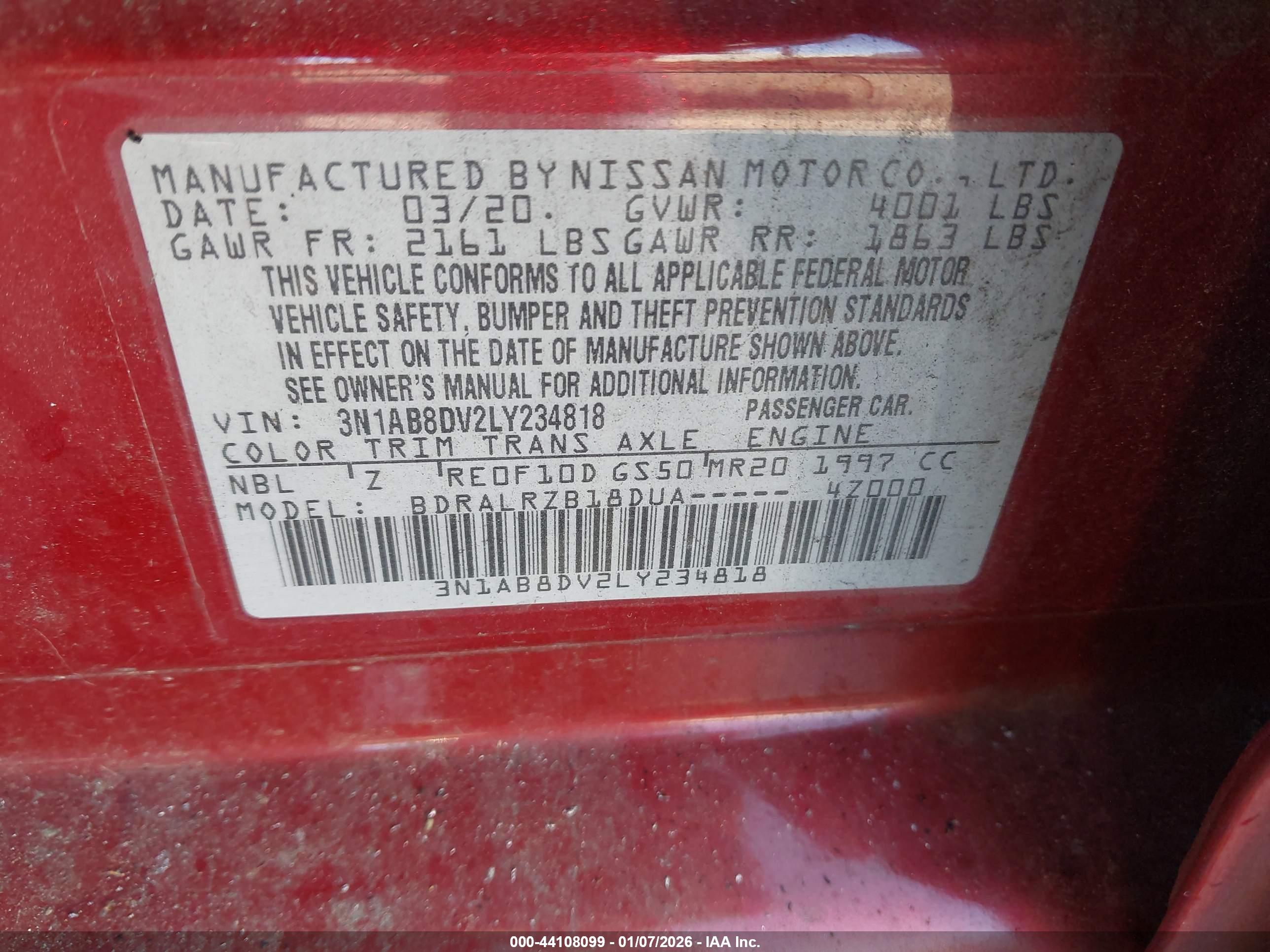 NISSAN SENTRA image 9