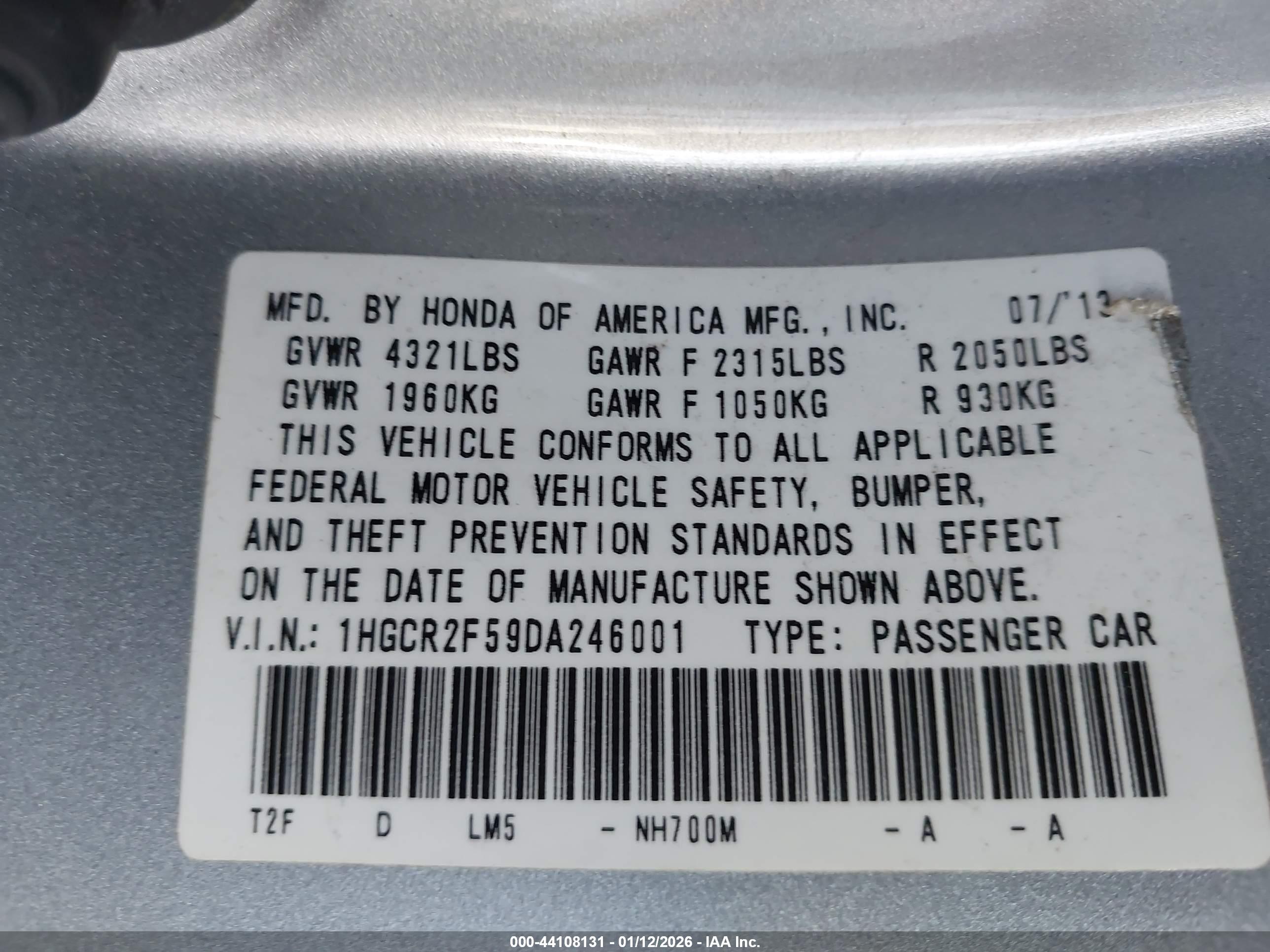 HONDA ACCORD image 9