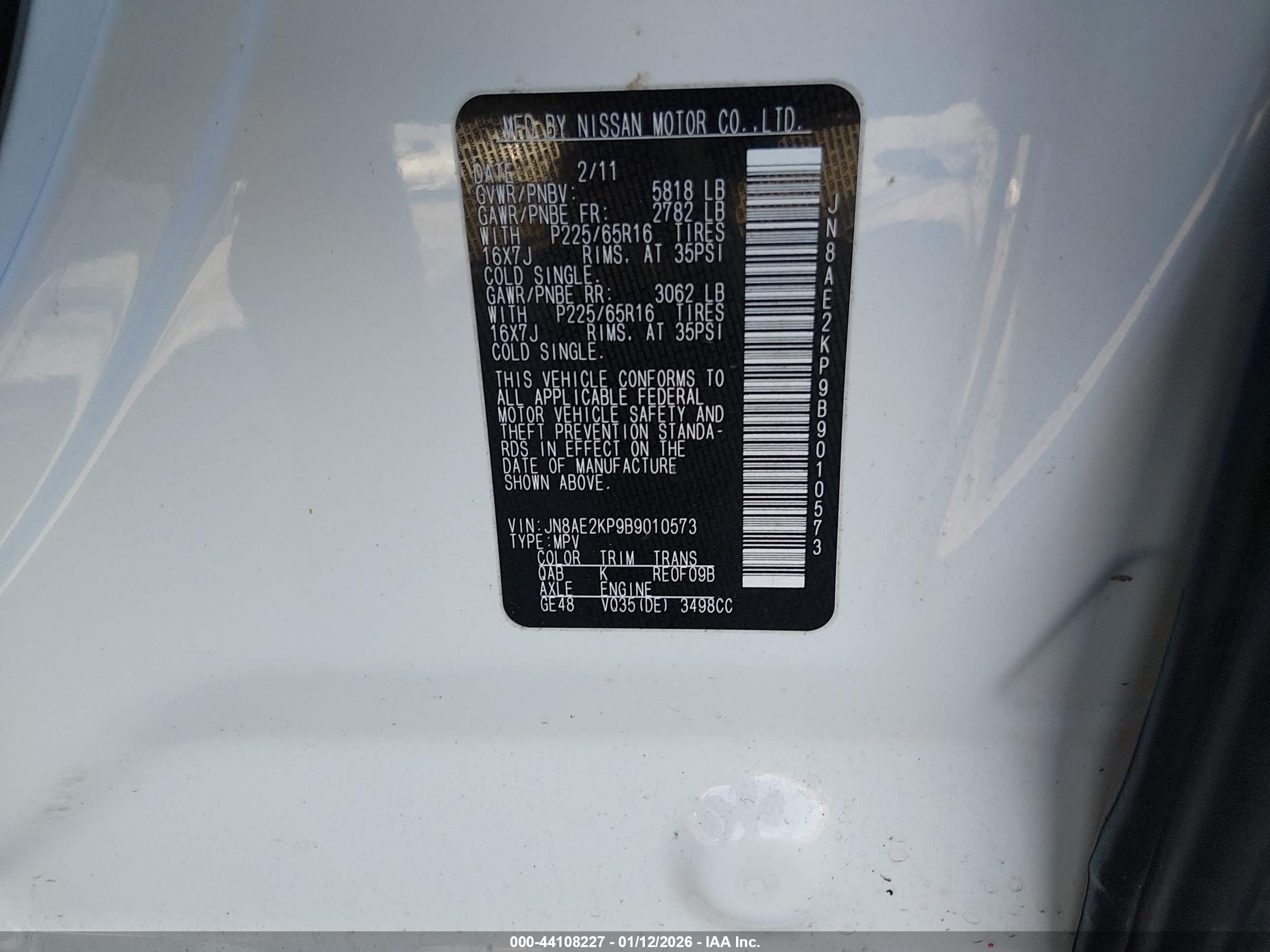 NISSAN QUEST image 9