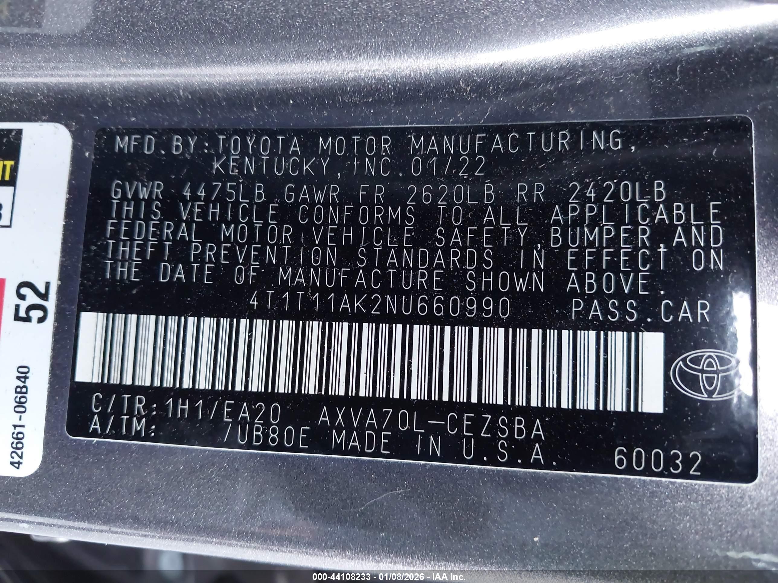 TOYOTA CAMRY image 9
