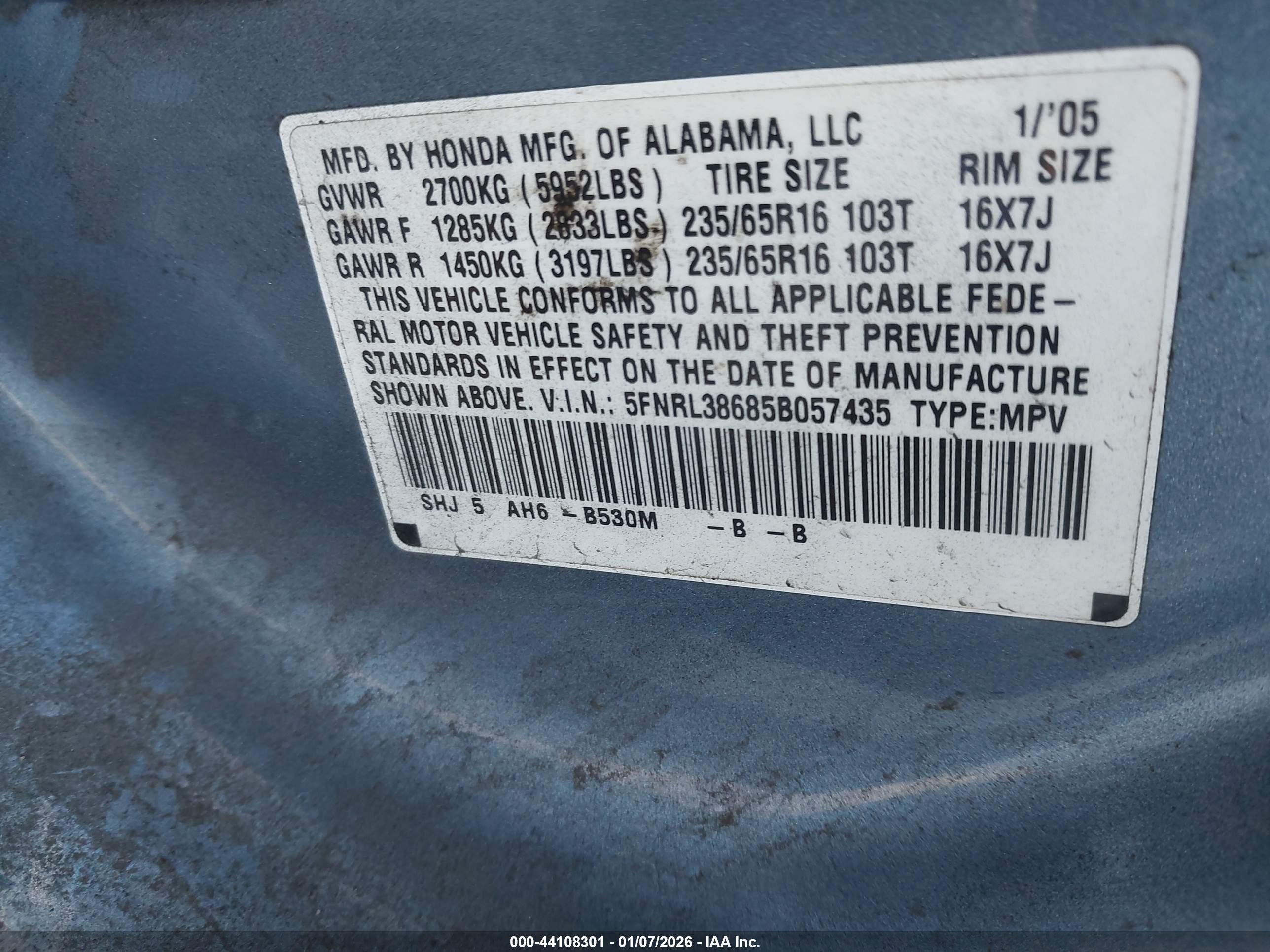 HONDA ODYSSEY image 9