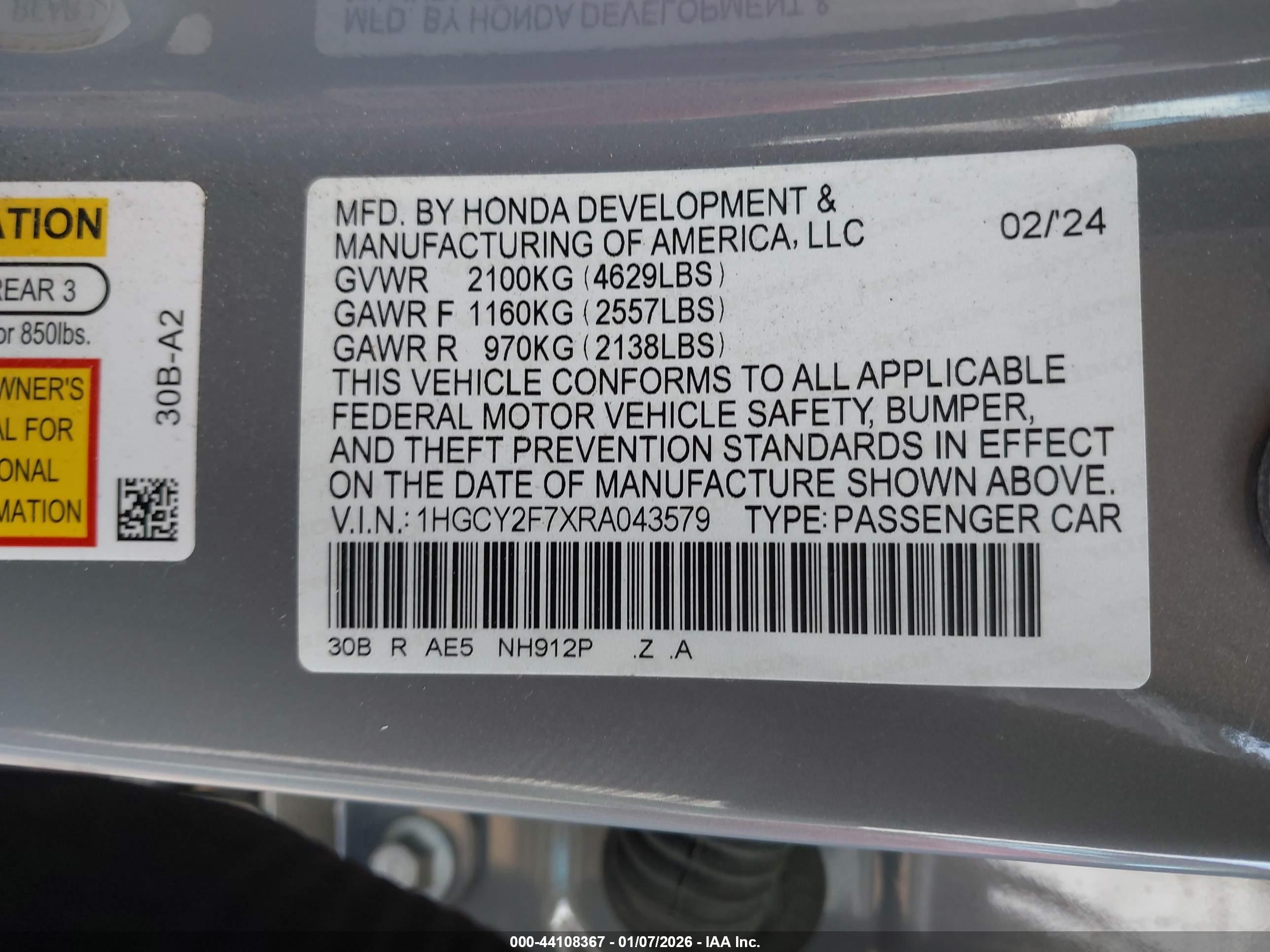 HONDA ACCORD image 9