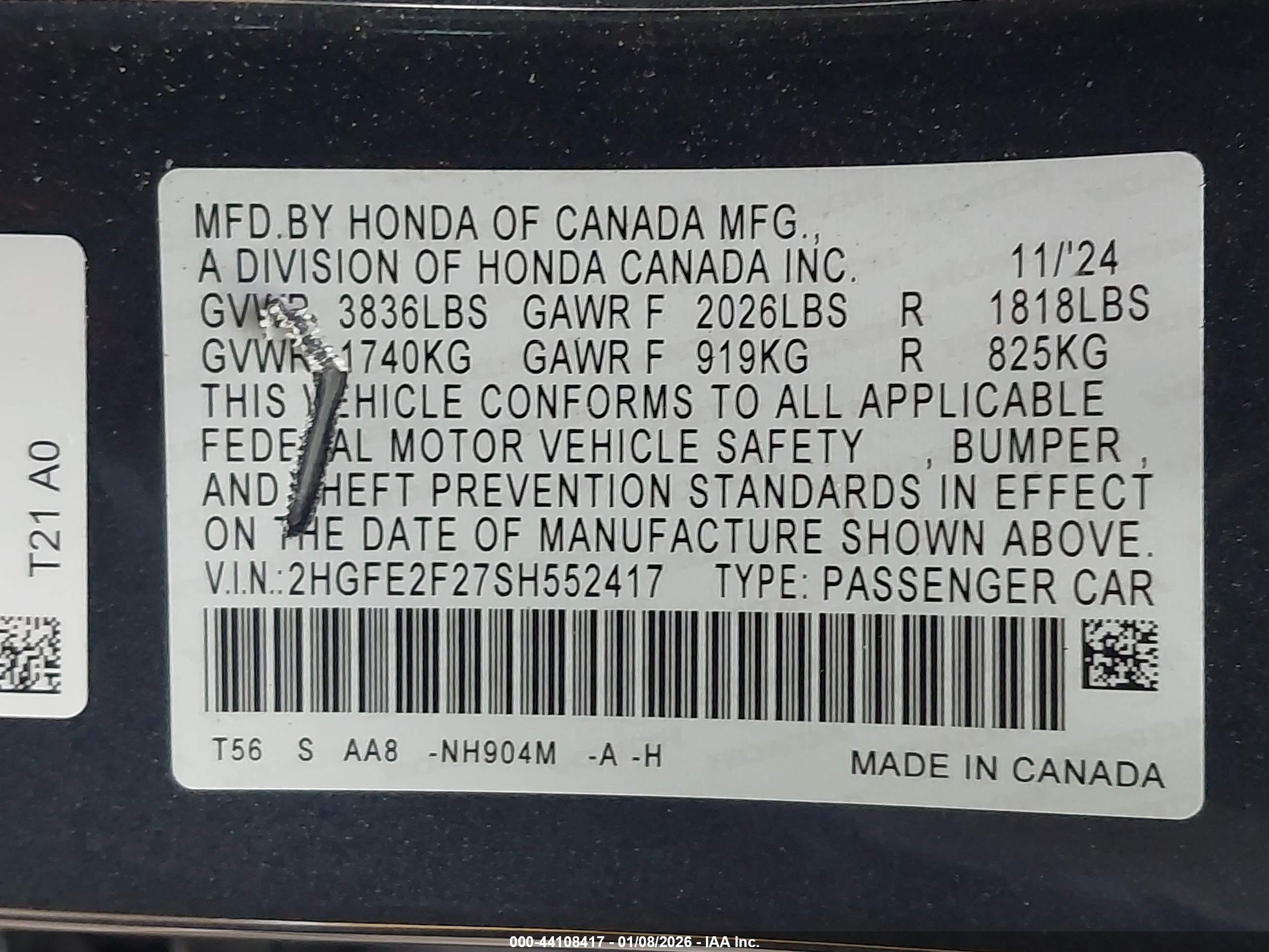 HONDA CIVIC image 9