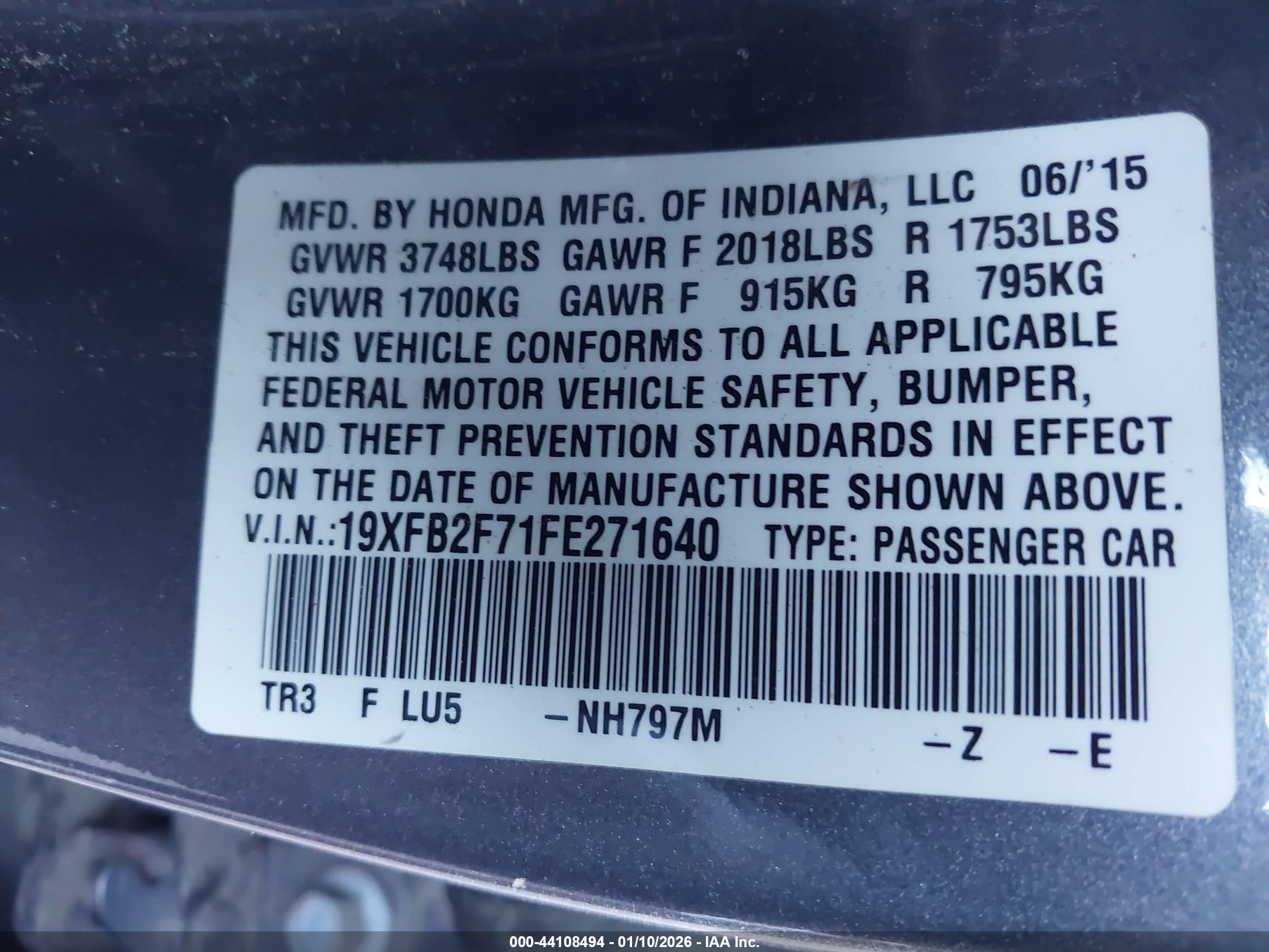 HONDA CIVIC image 9