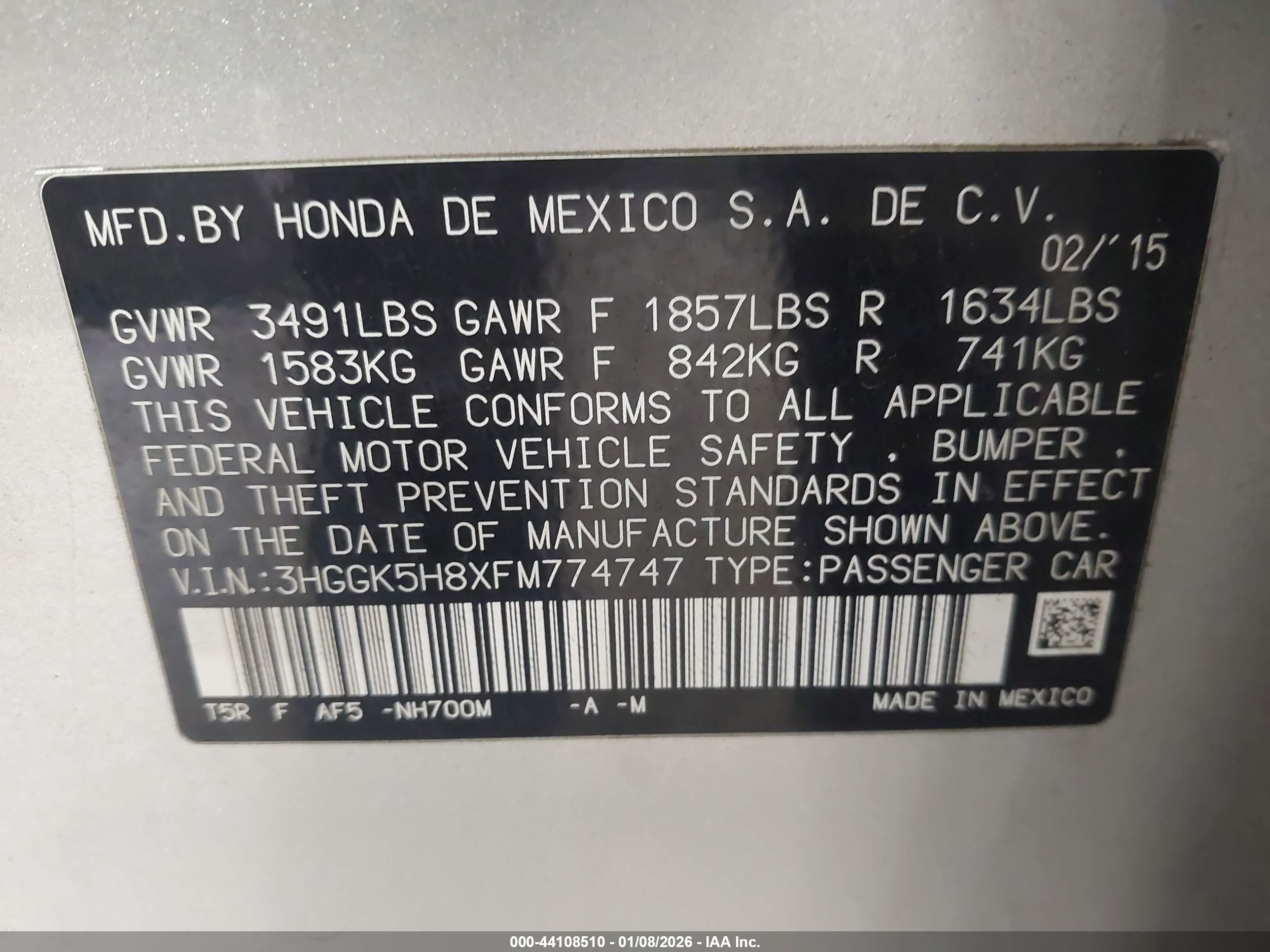 HONDA FIT image 9