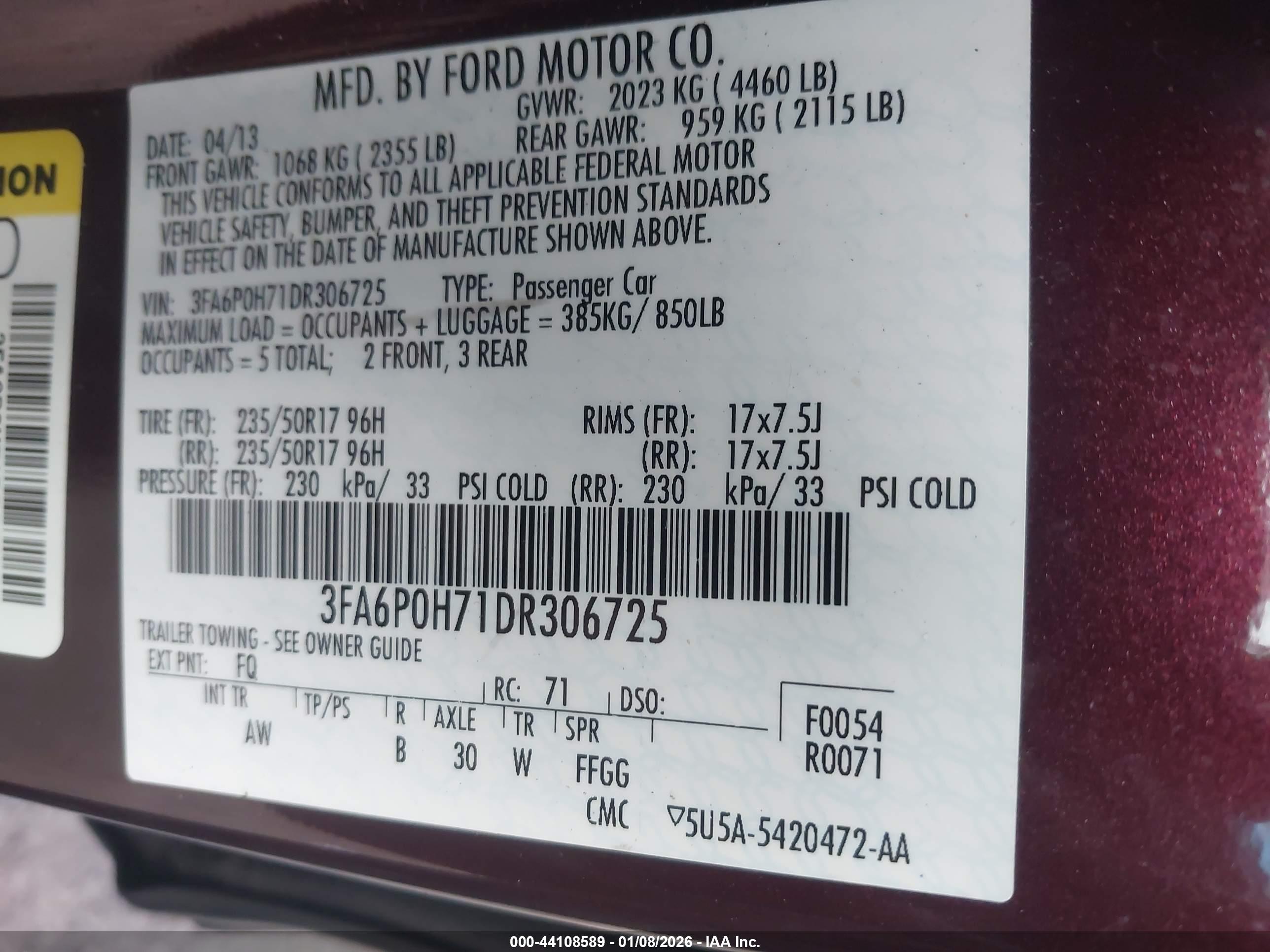FORD FUSION image 9