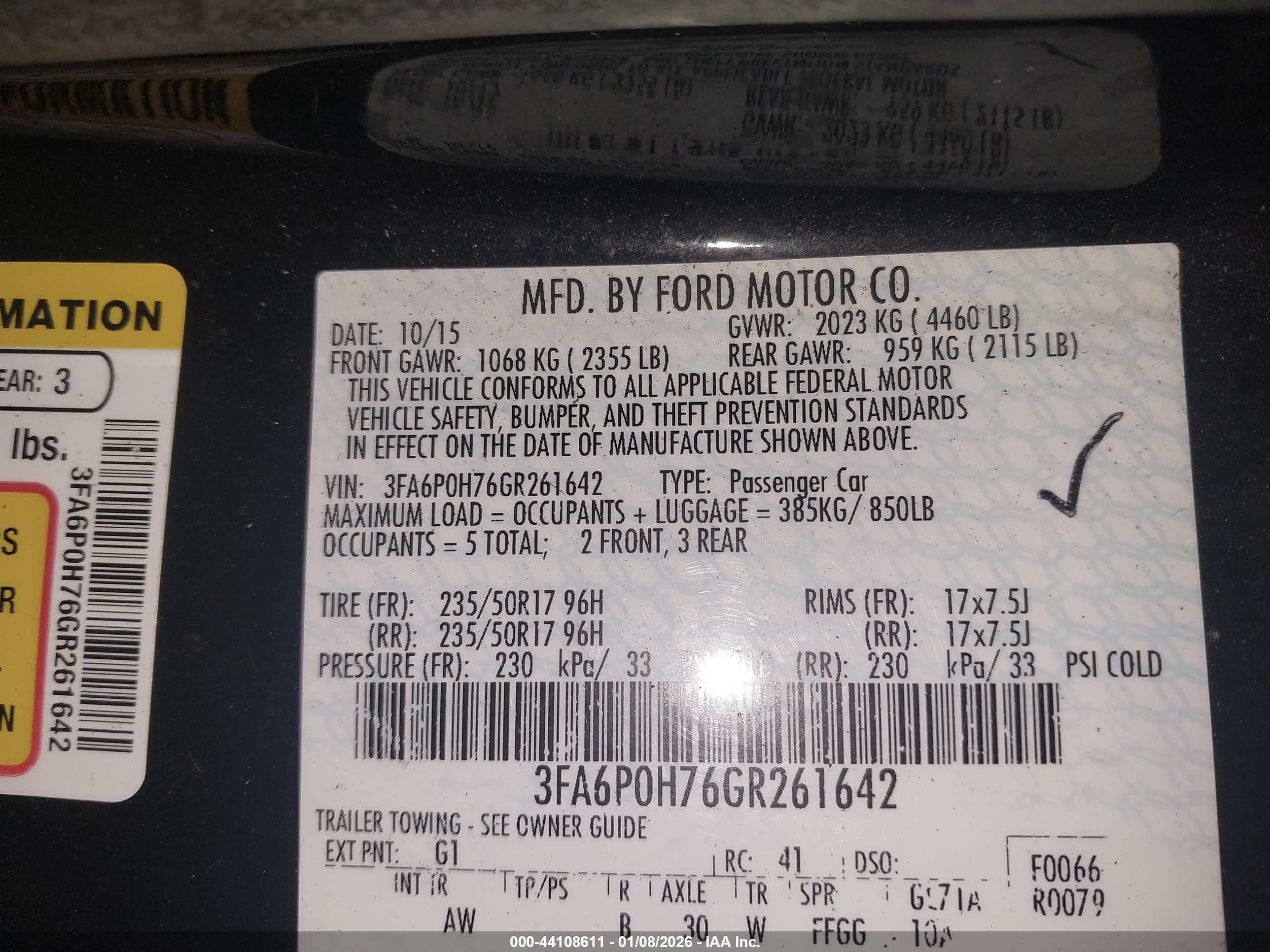 FORD FUSION image 9