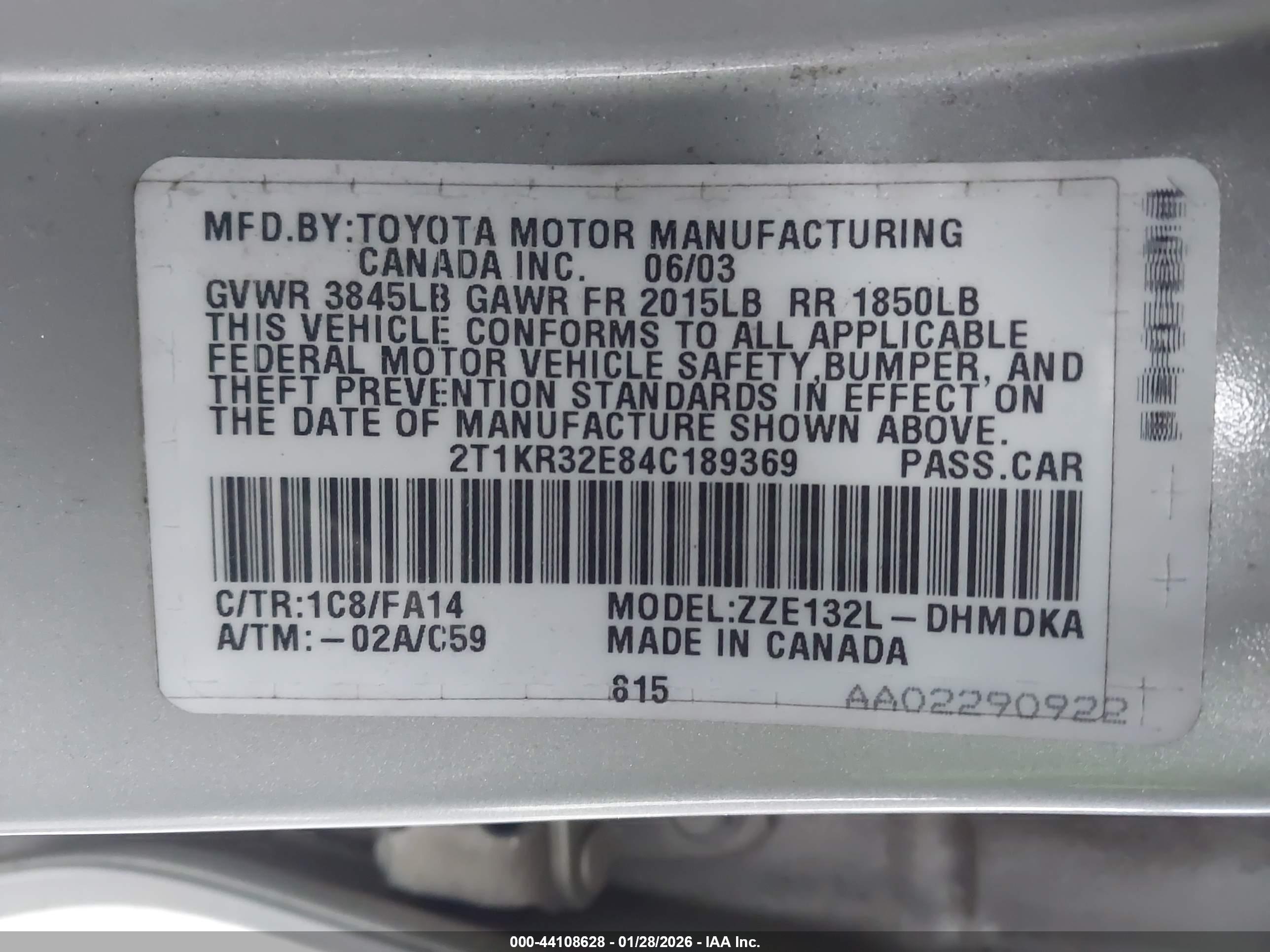 TOYOTA MATRIX image 9