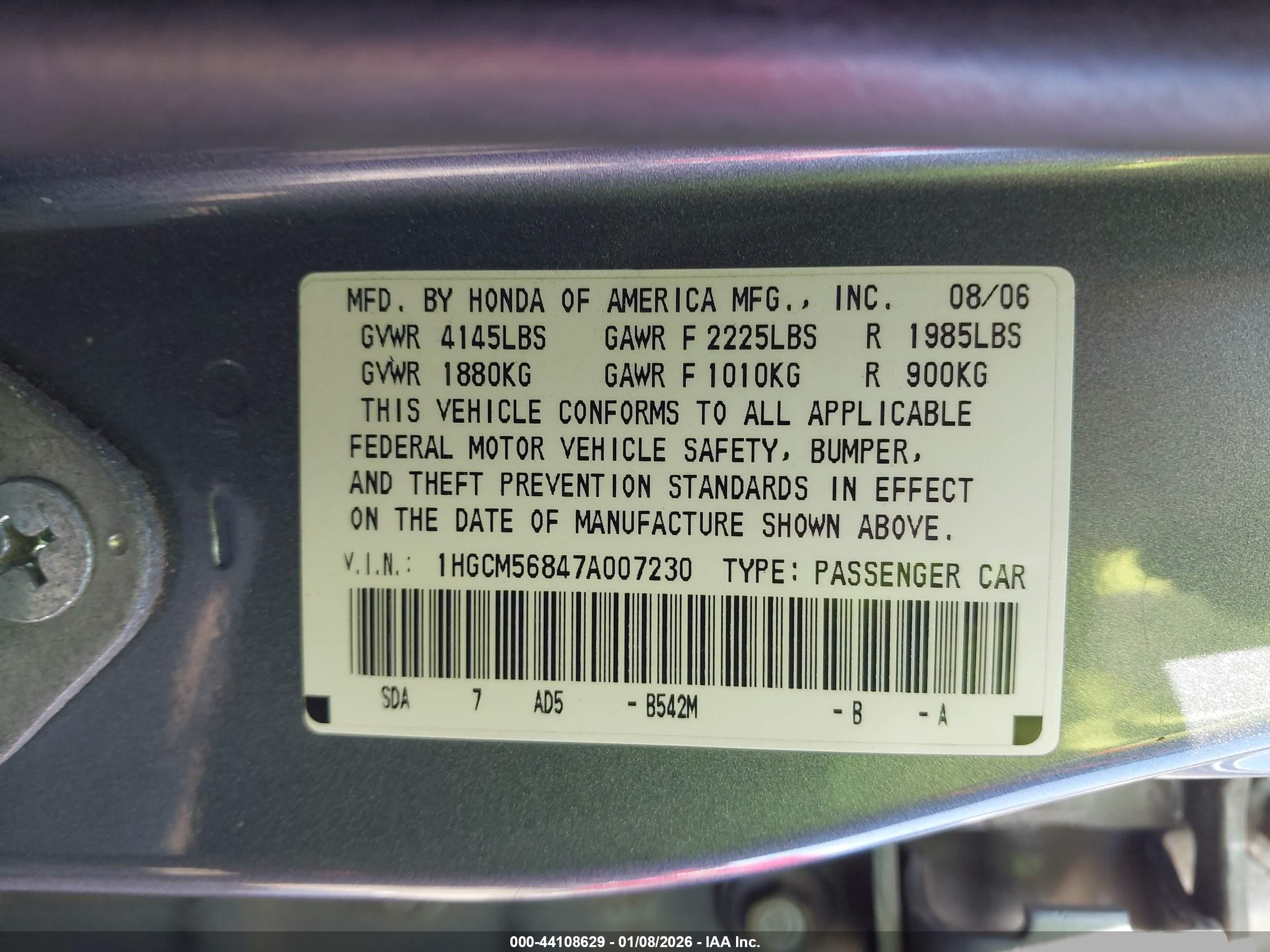 HONDA ACCORD image 9