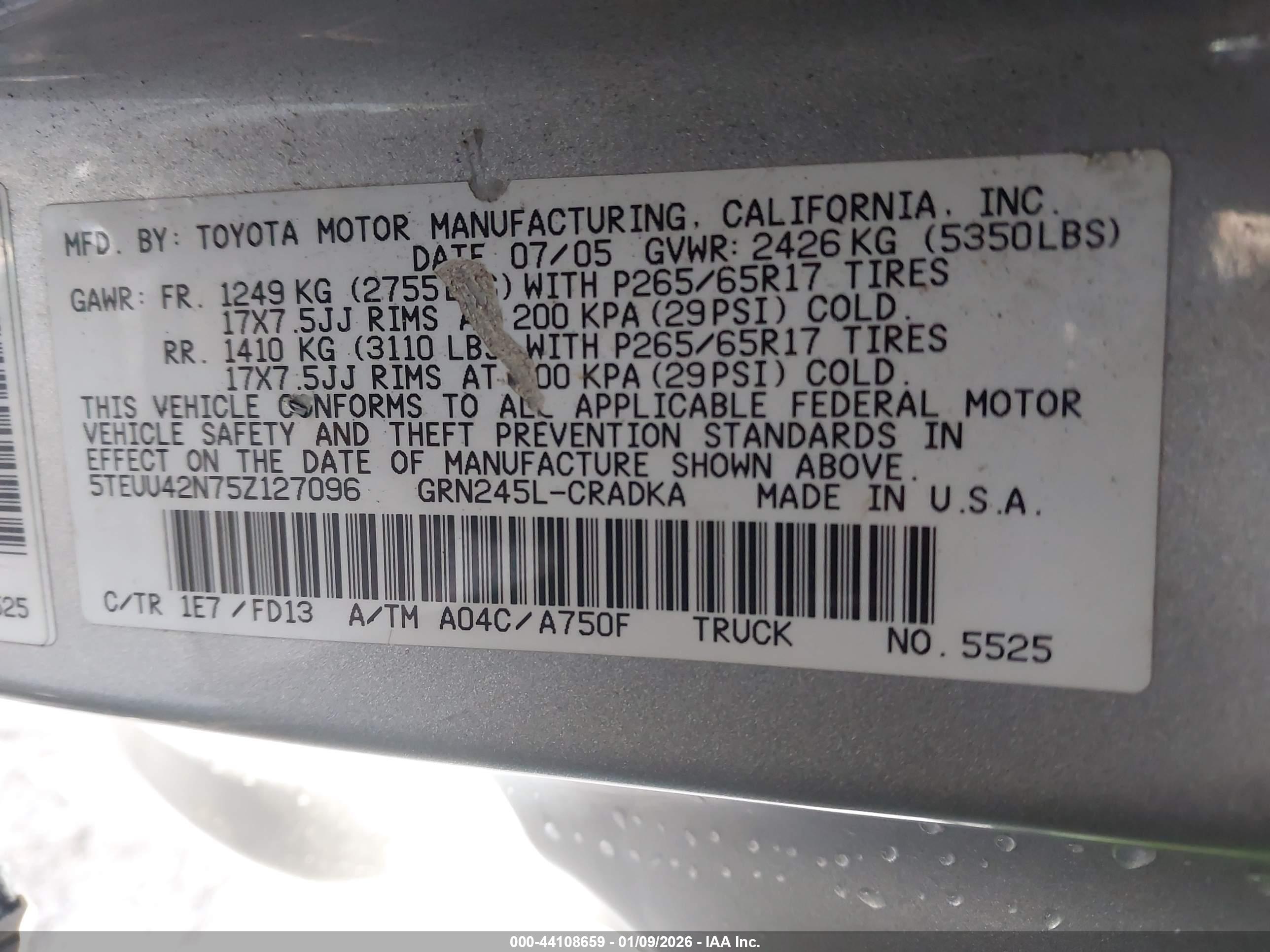 TOYOTA TACOMA image 9