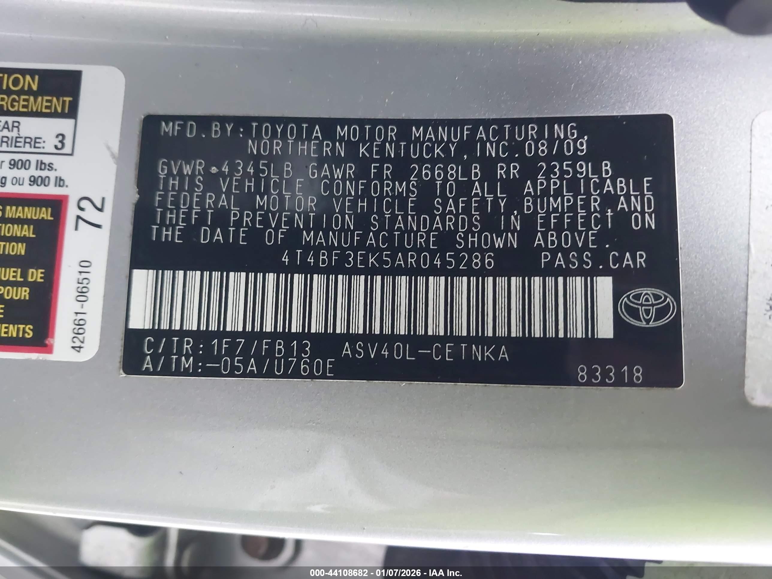 TOYOTA CAMRY image 9