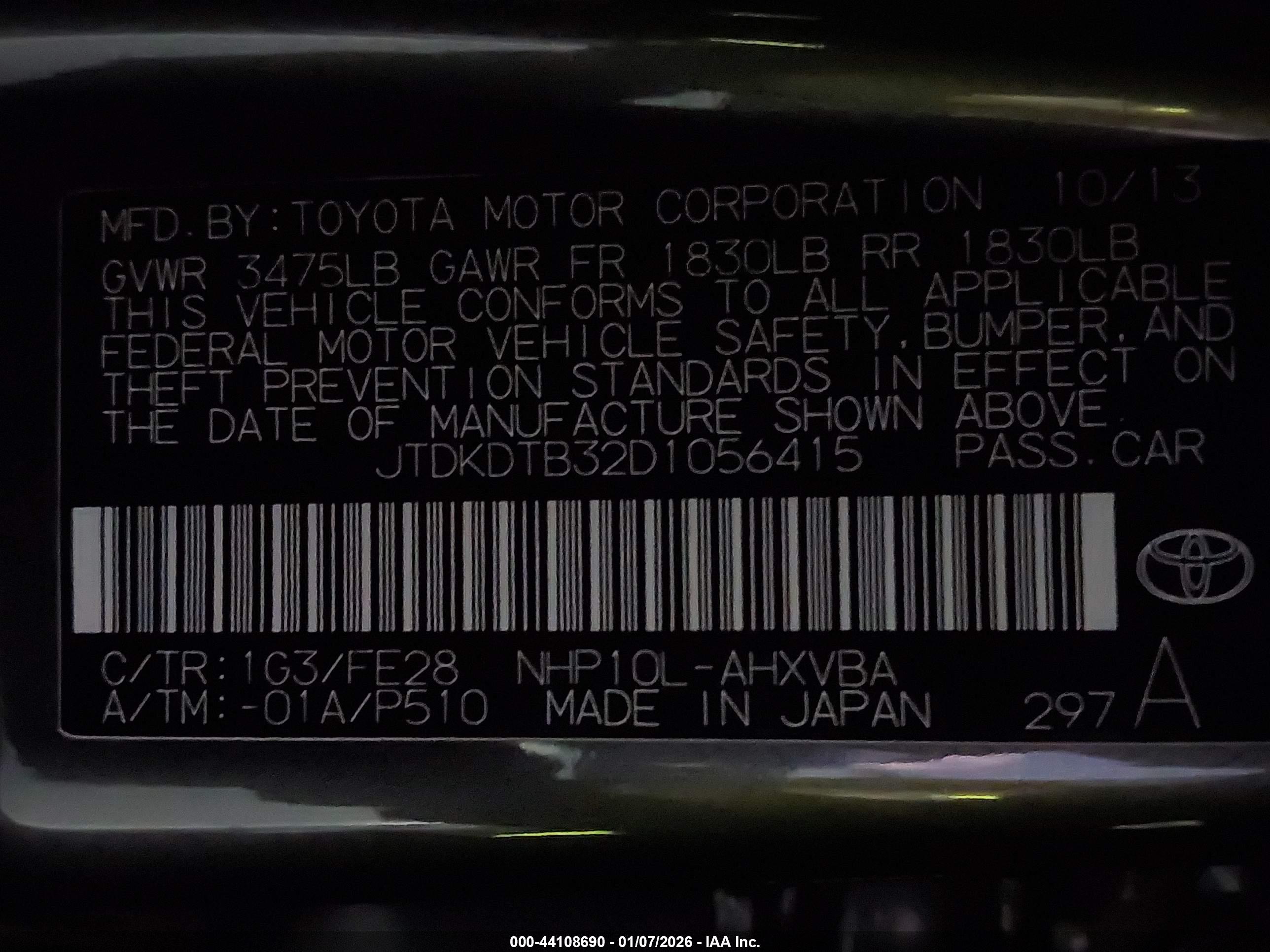 TOYOTA PRIUS image 9