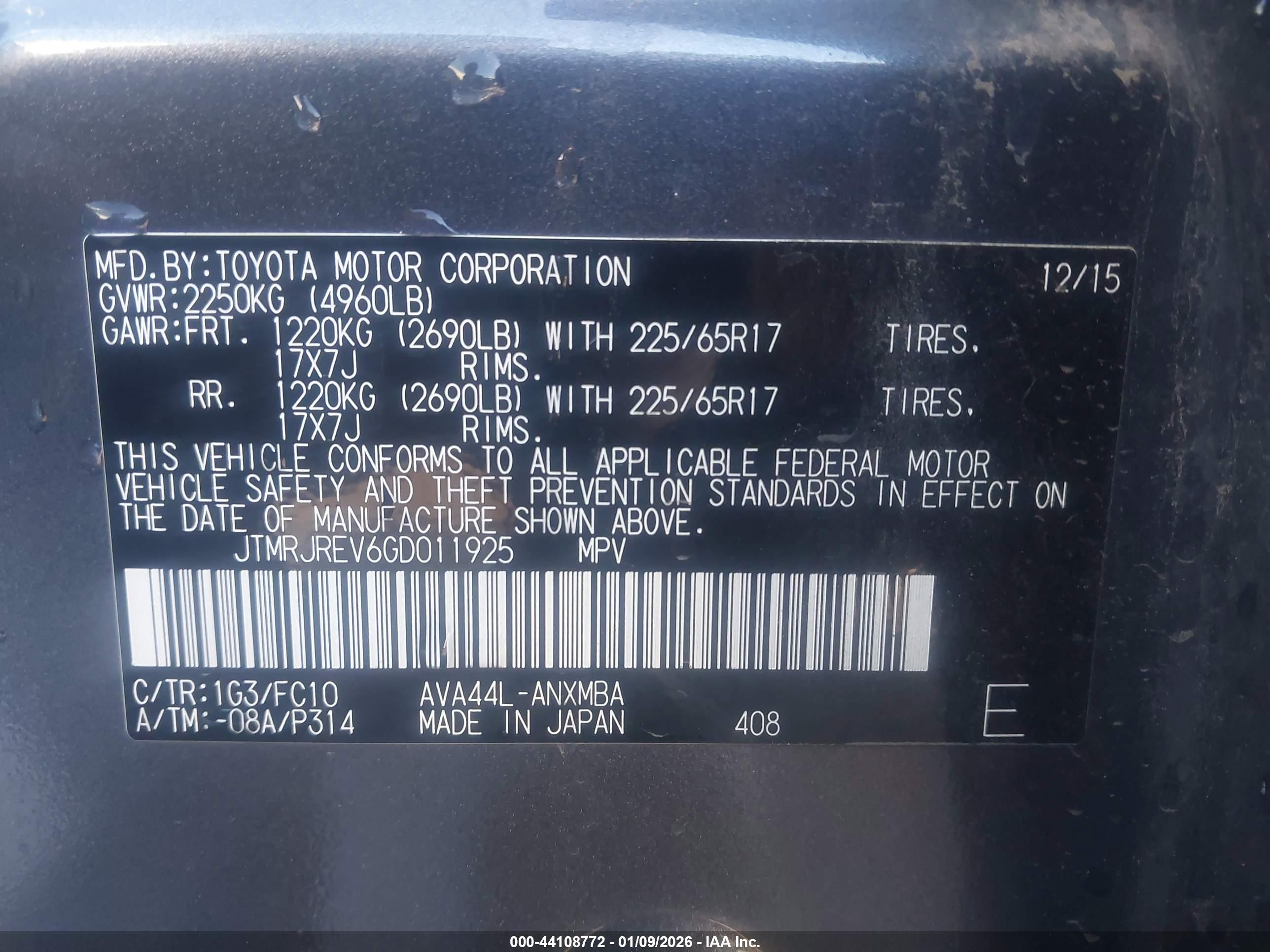 TOYOTA RAV4 image 9