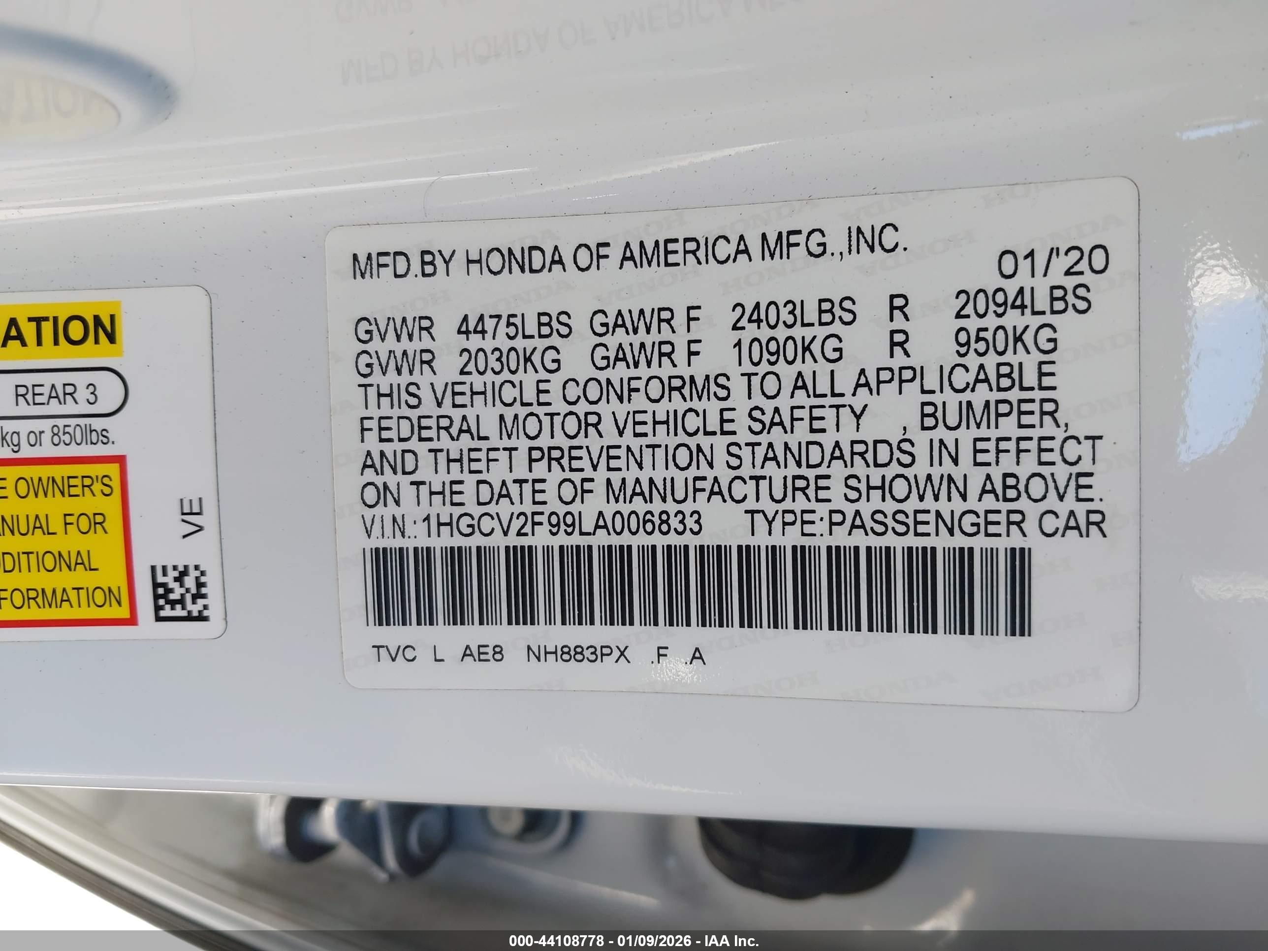 HONDA ACCORD image 9