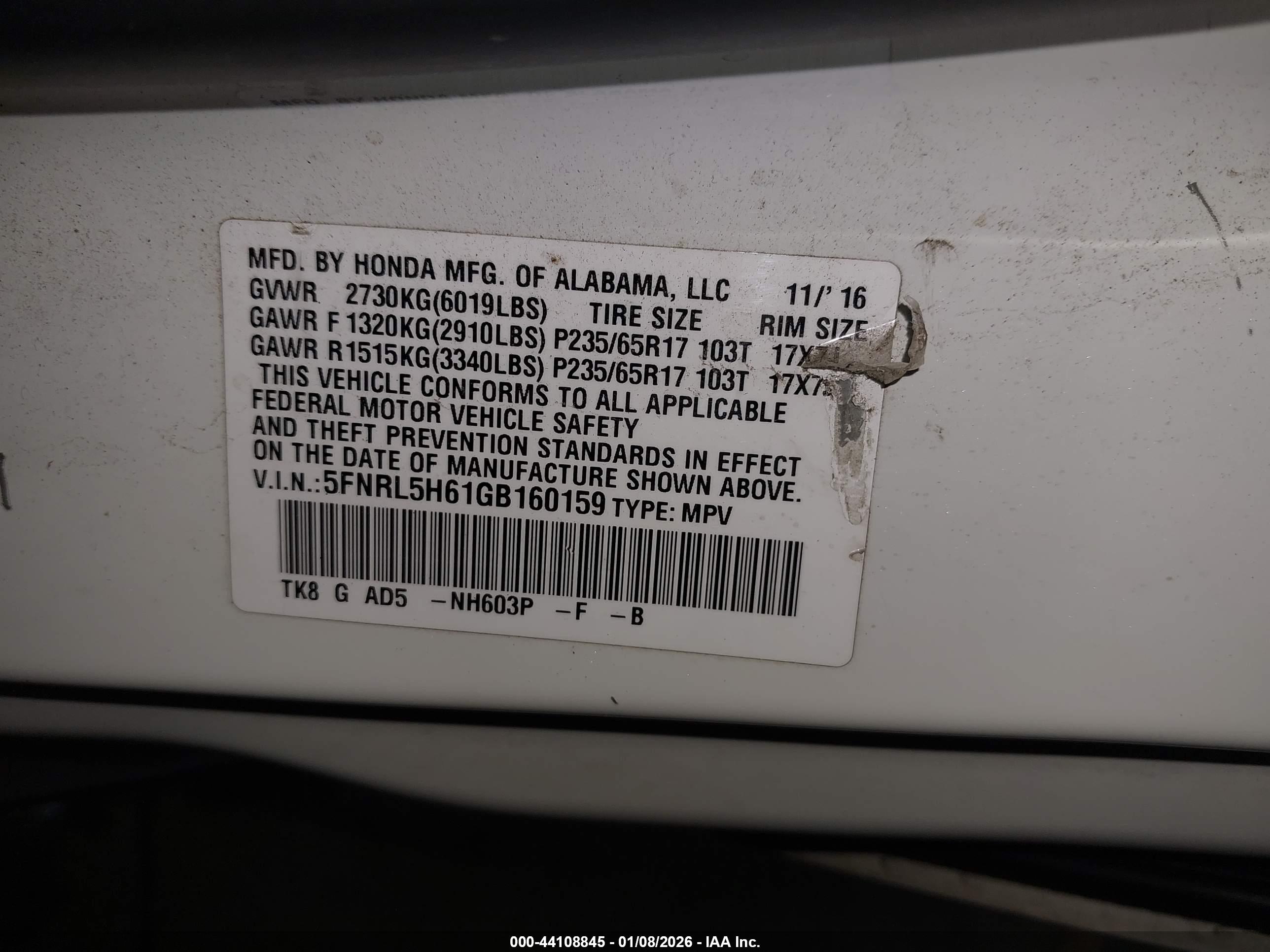 HONDA ODYSSEY image 9