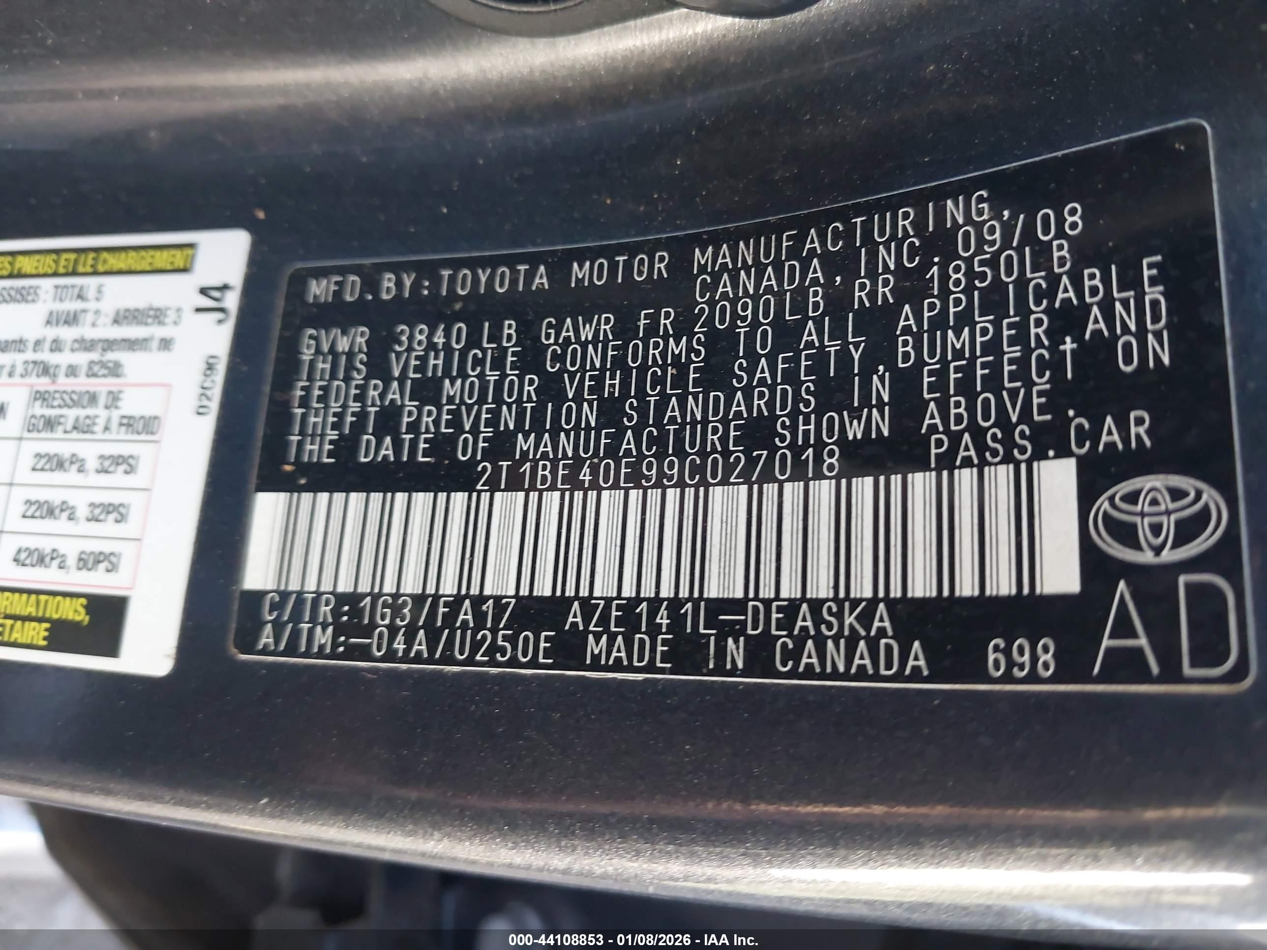 TOYOTA COROLLA image 9