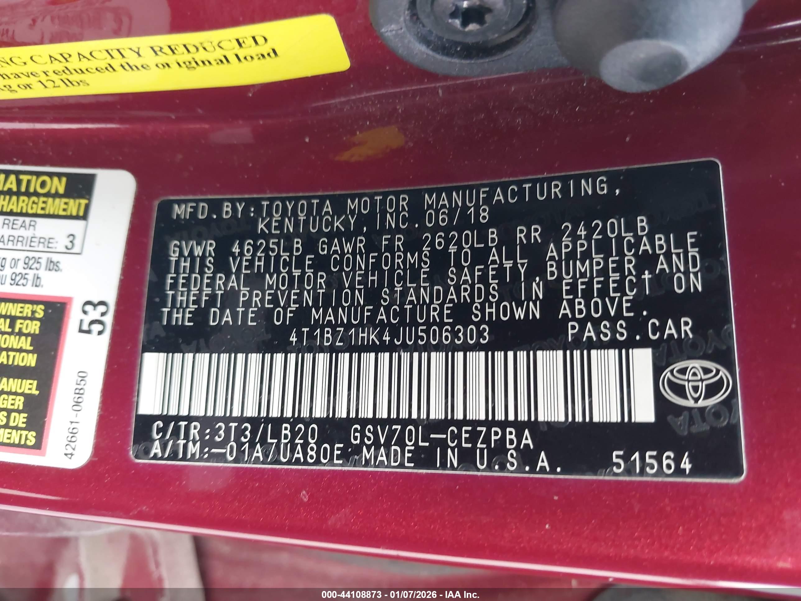 TOYOTA CAMRY image 9