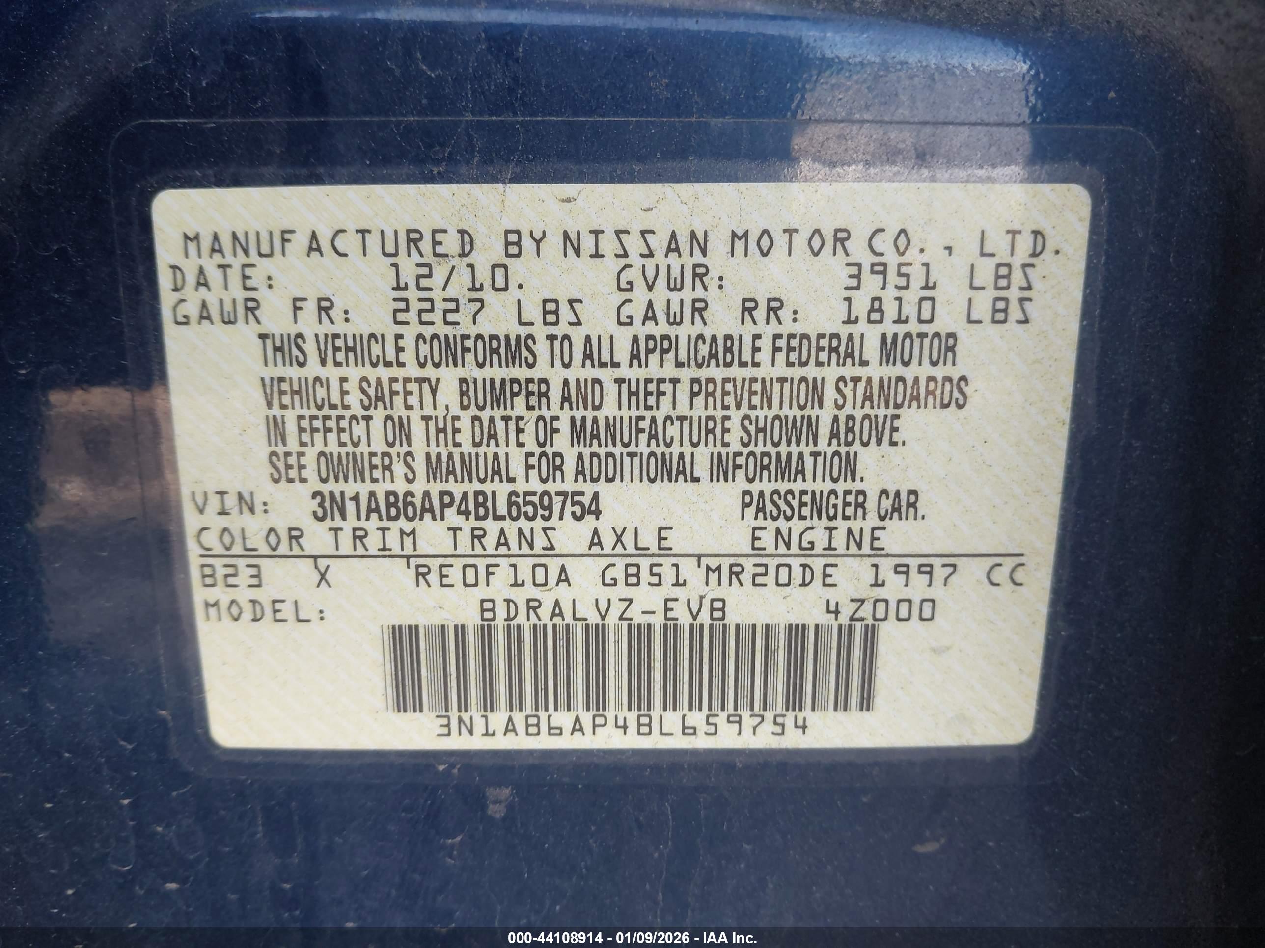 NISSAN SENTRA image 9
