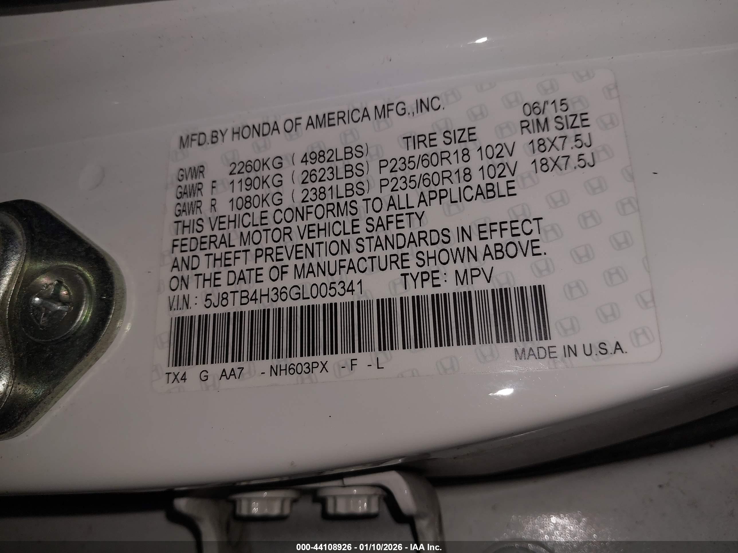 ACURA RDX image 9