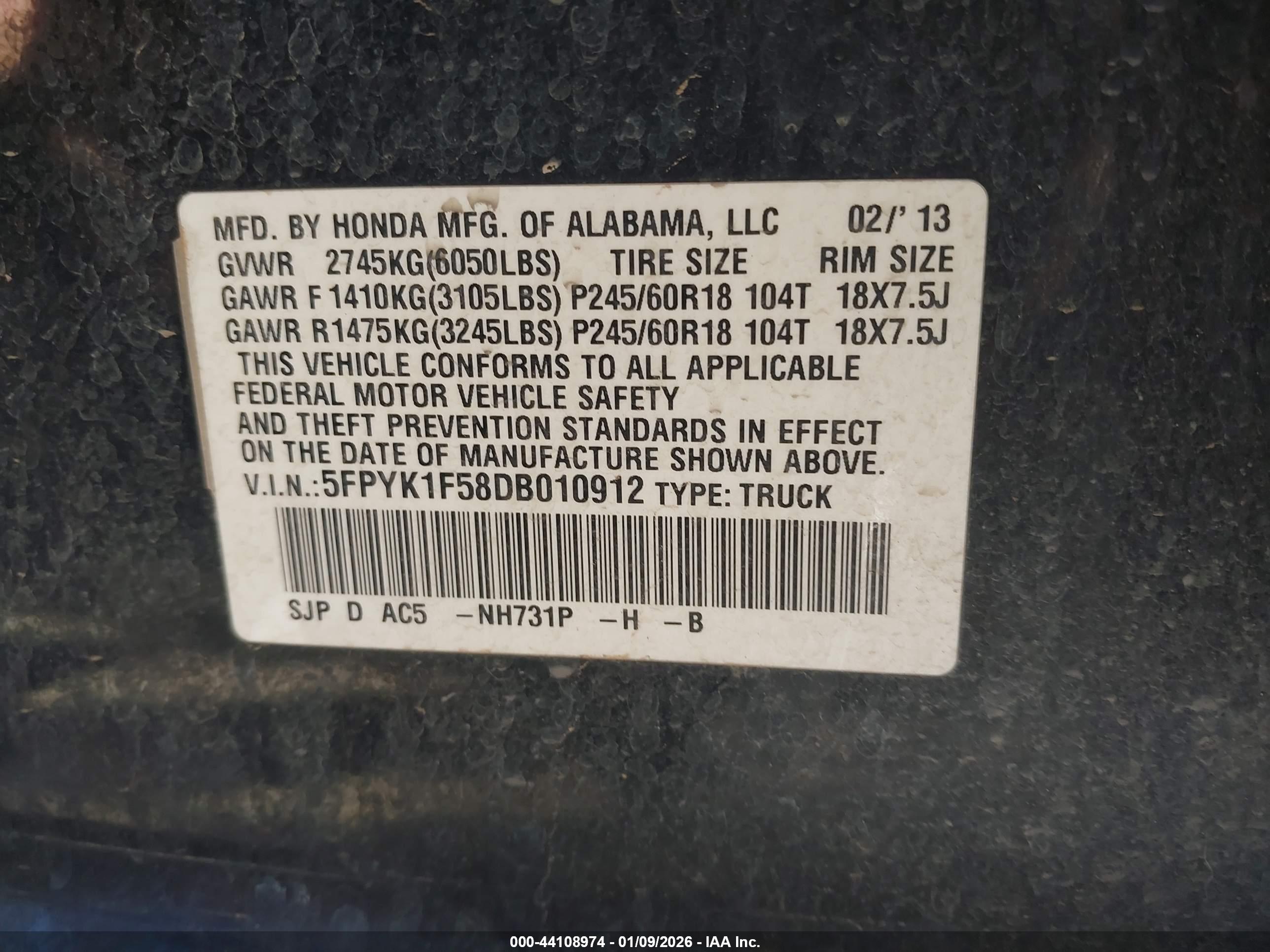 HONDA RIDGELINE image 9