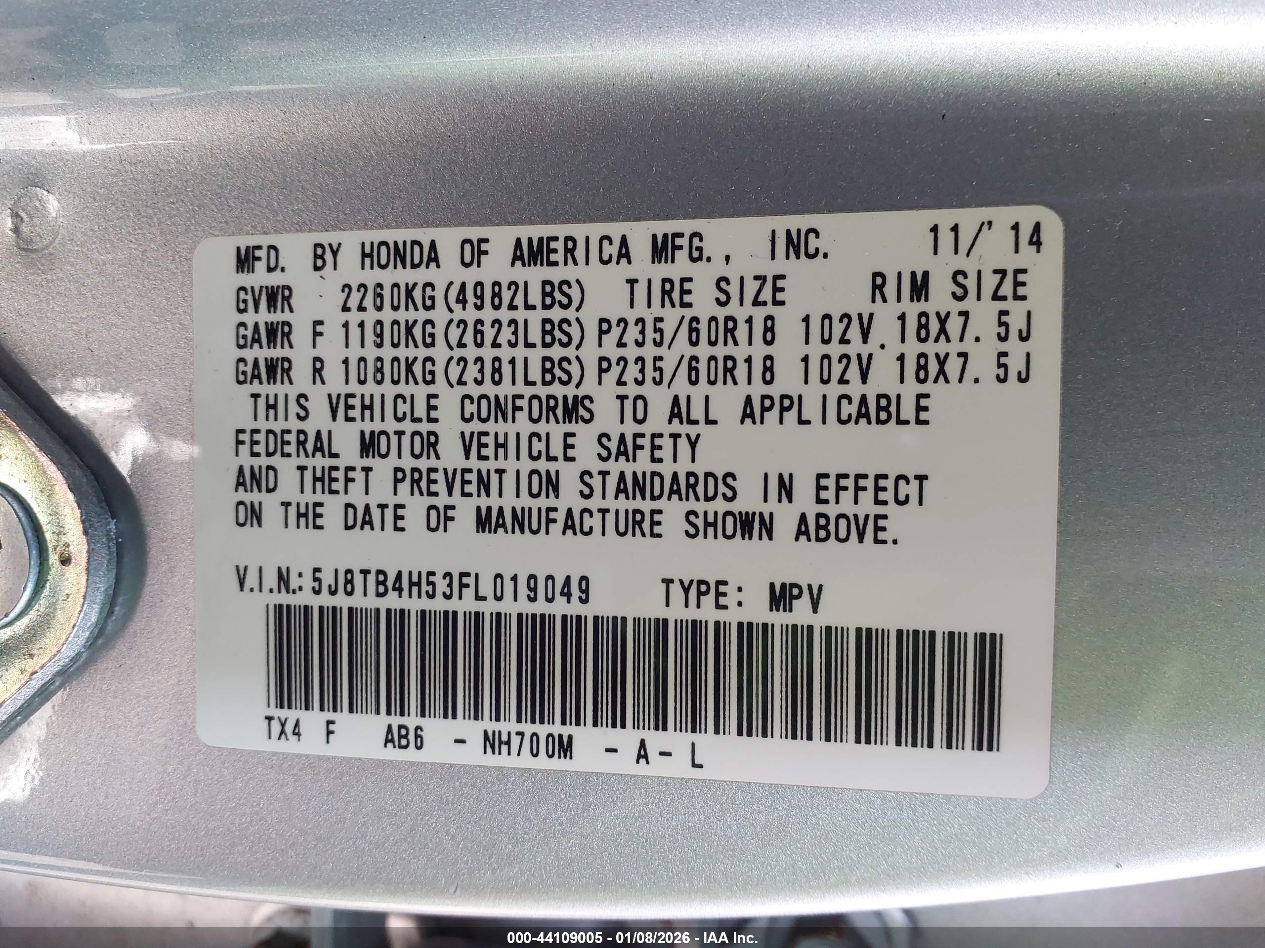 ACURA RDX image 9