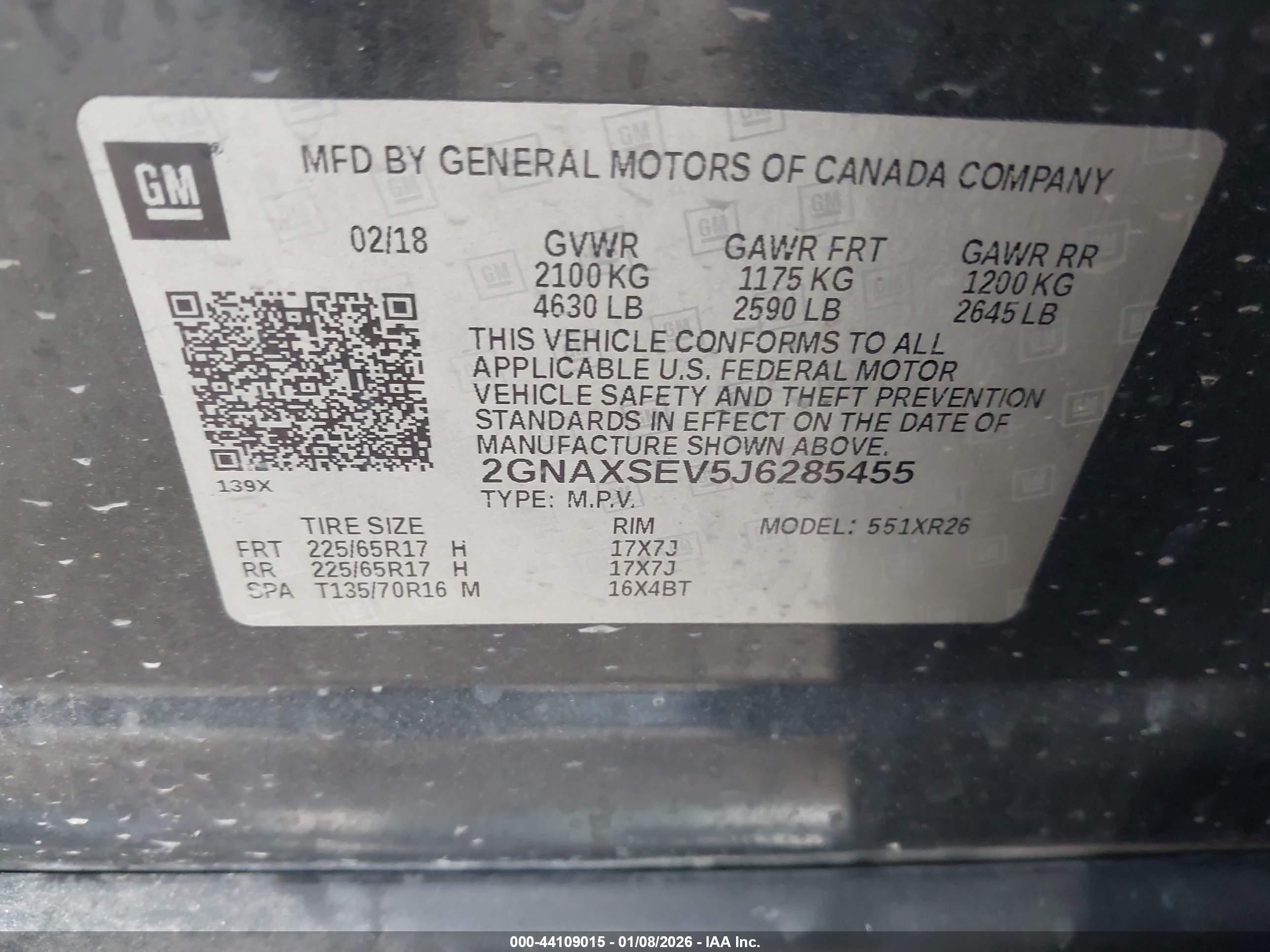 CHEVROLET EQUINOX image 9
