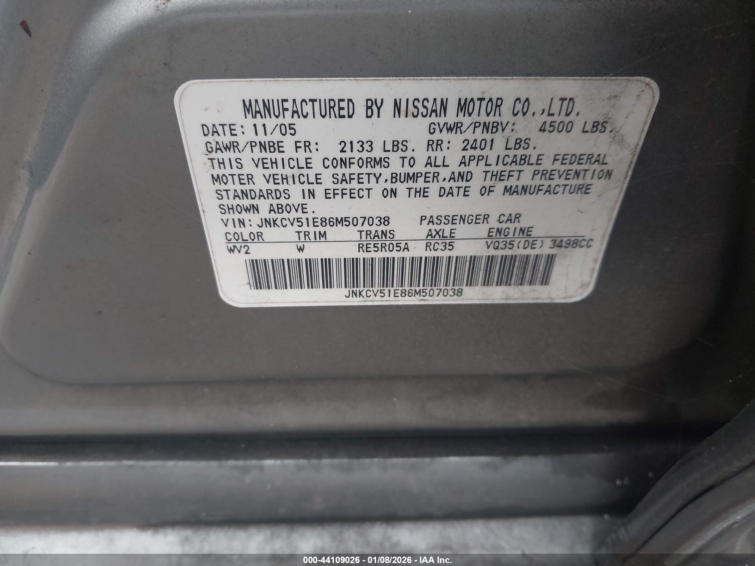 INFINITI G35 image 9