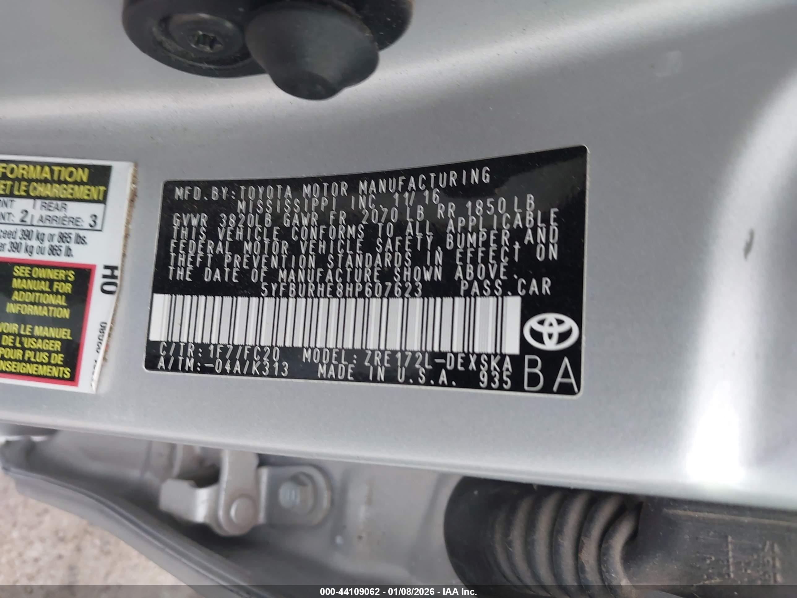 TOYOTA COROLLA image 9