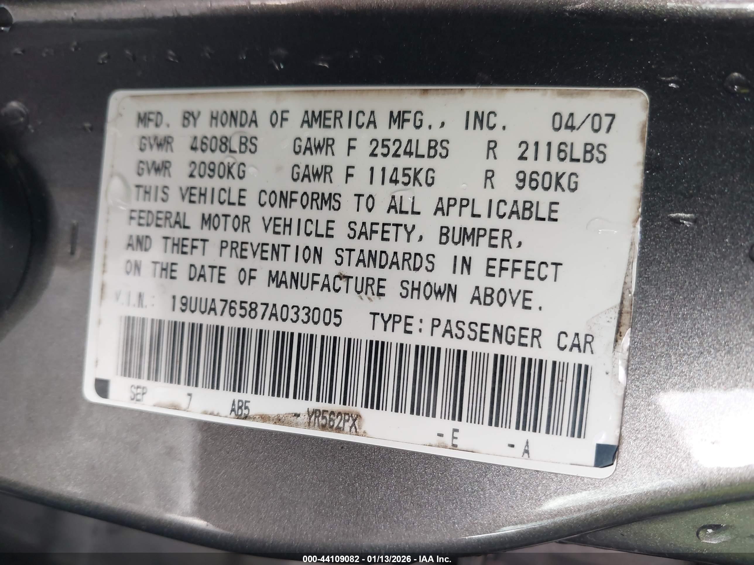 ACURA TL image 9