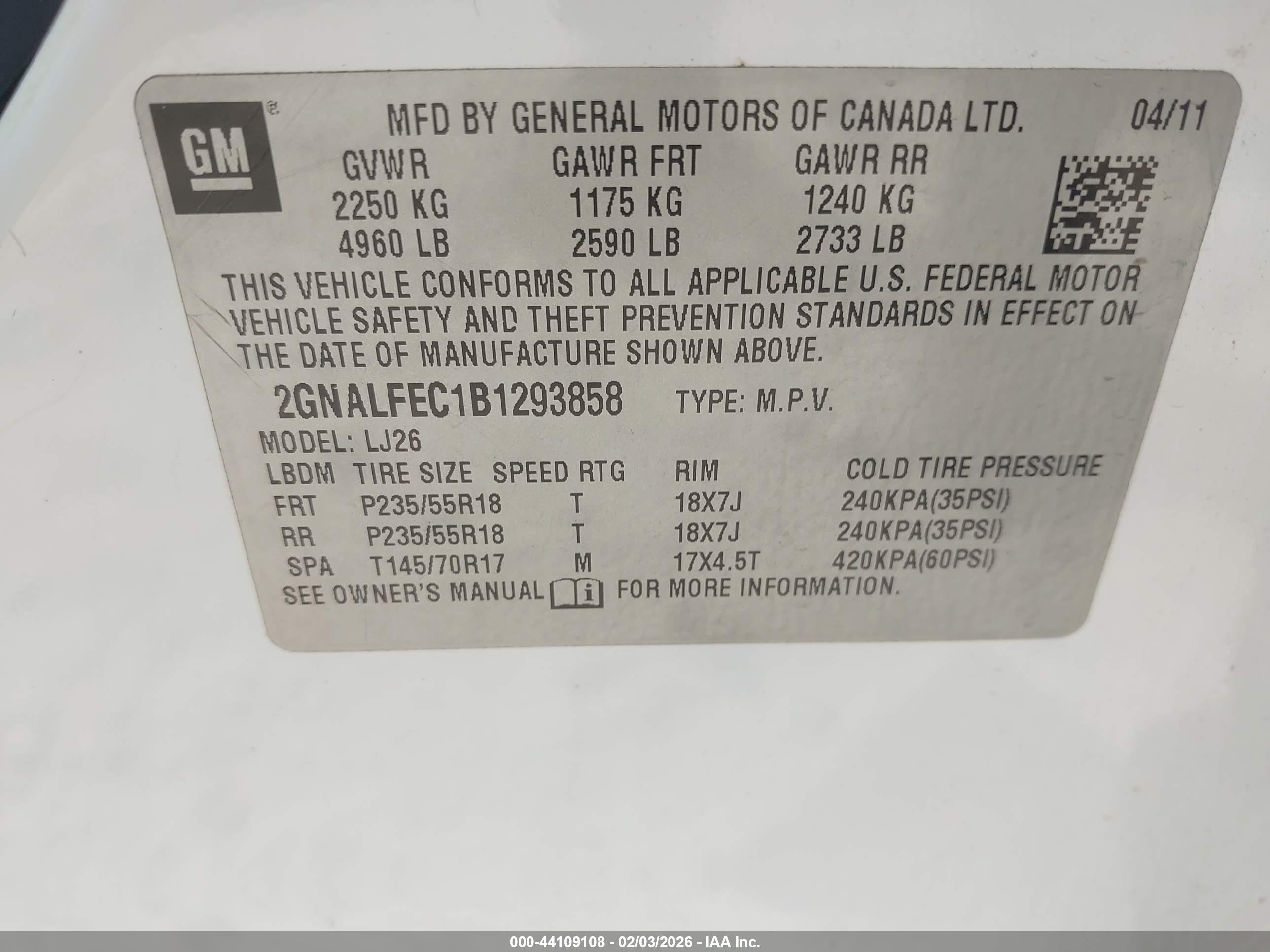 CHEVROLET EQUINOX image 9