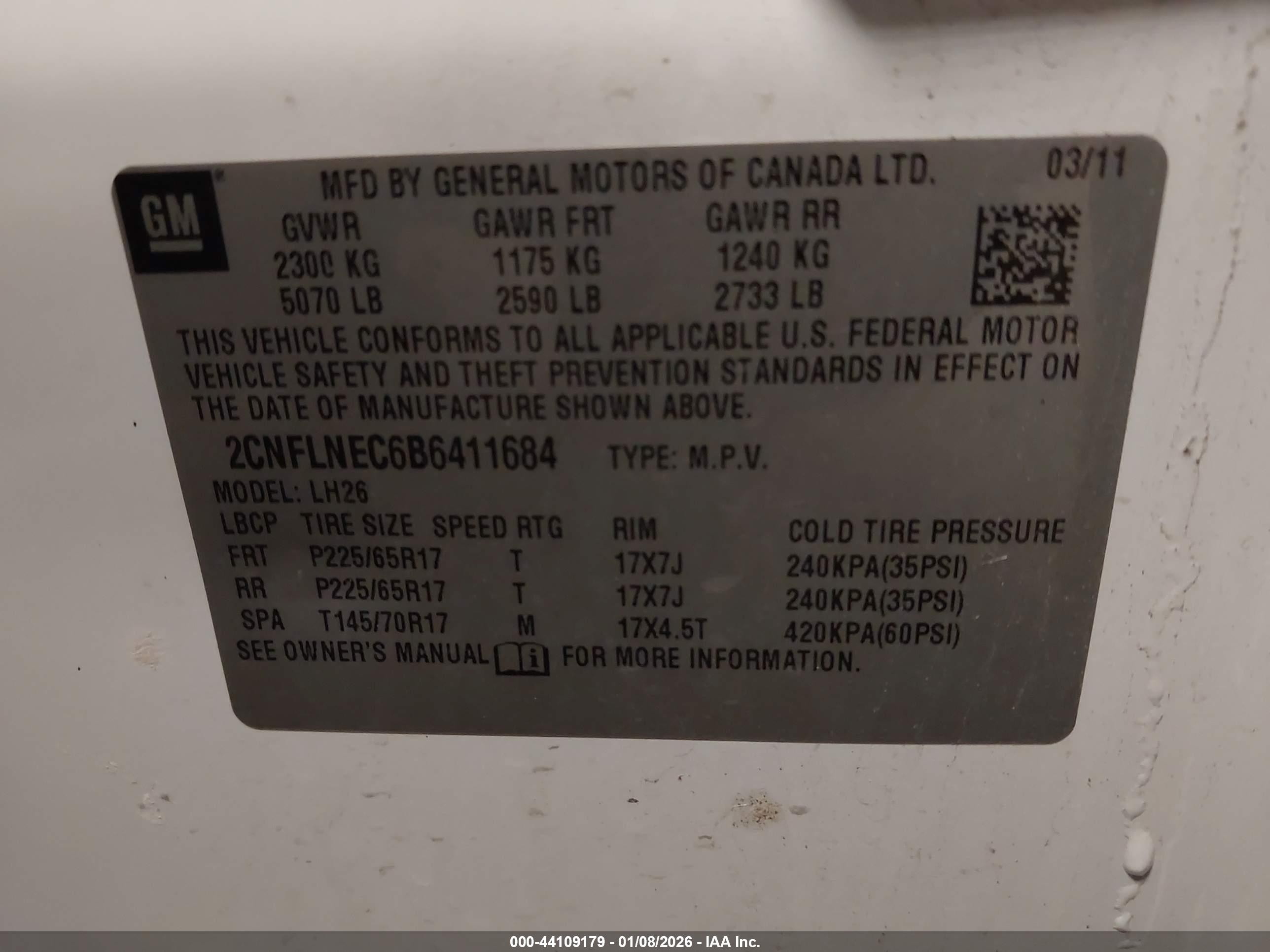 CHEVROLET EQUINOX image 9