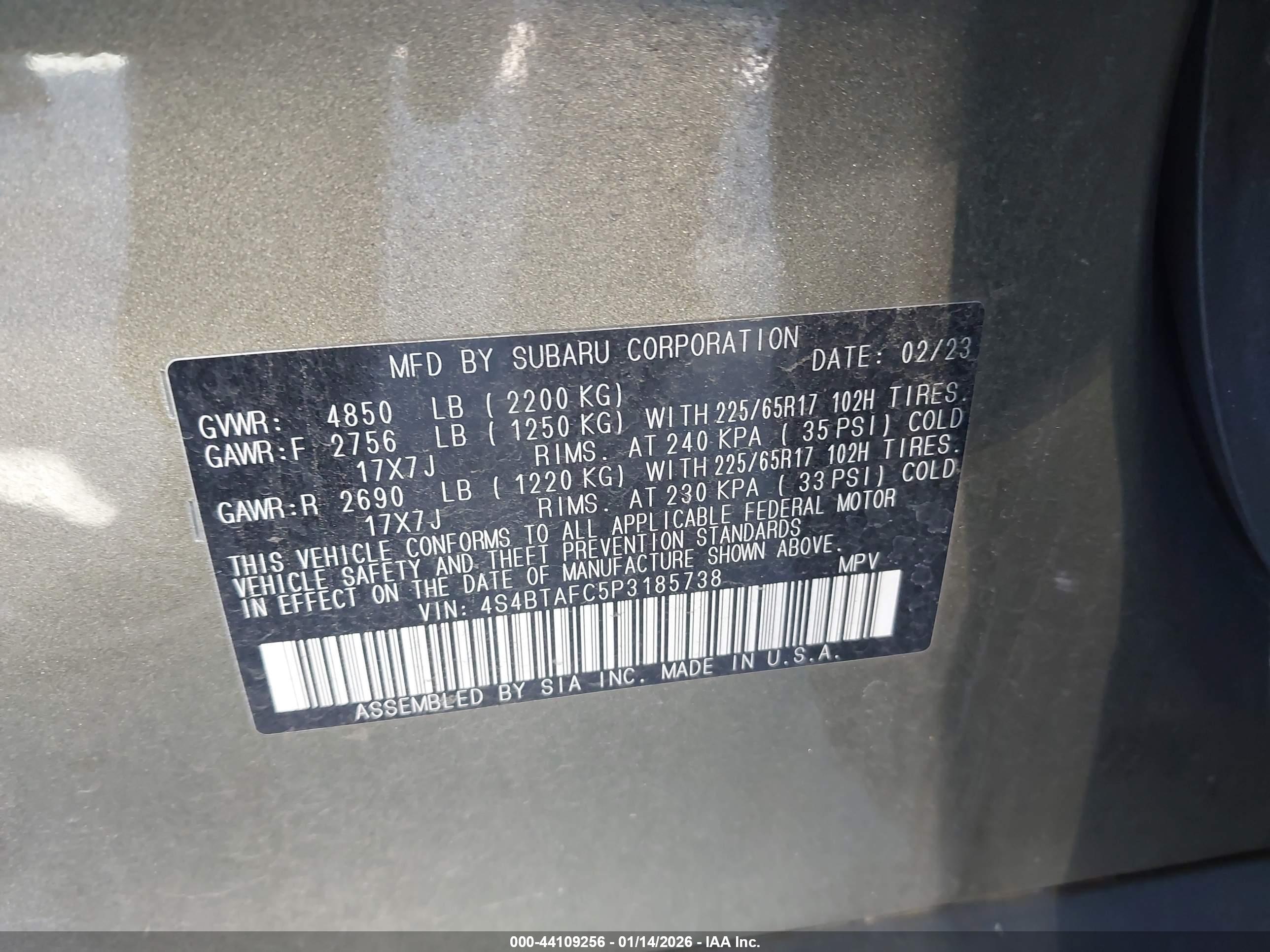 SUBARU OUTBACK image 9