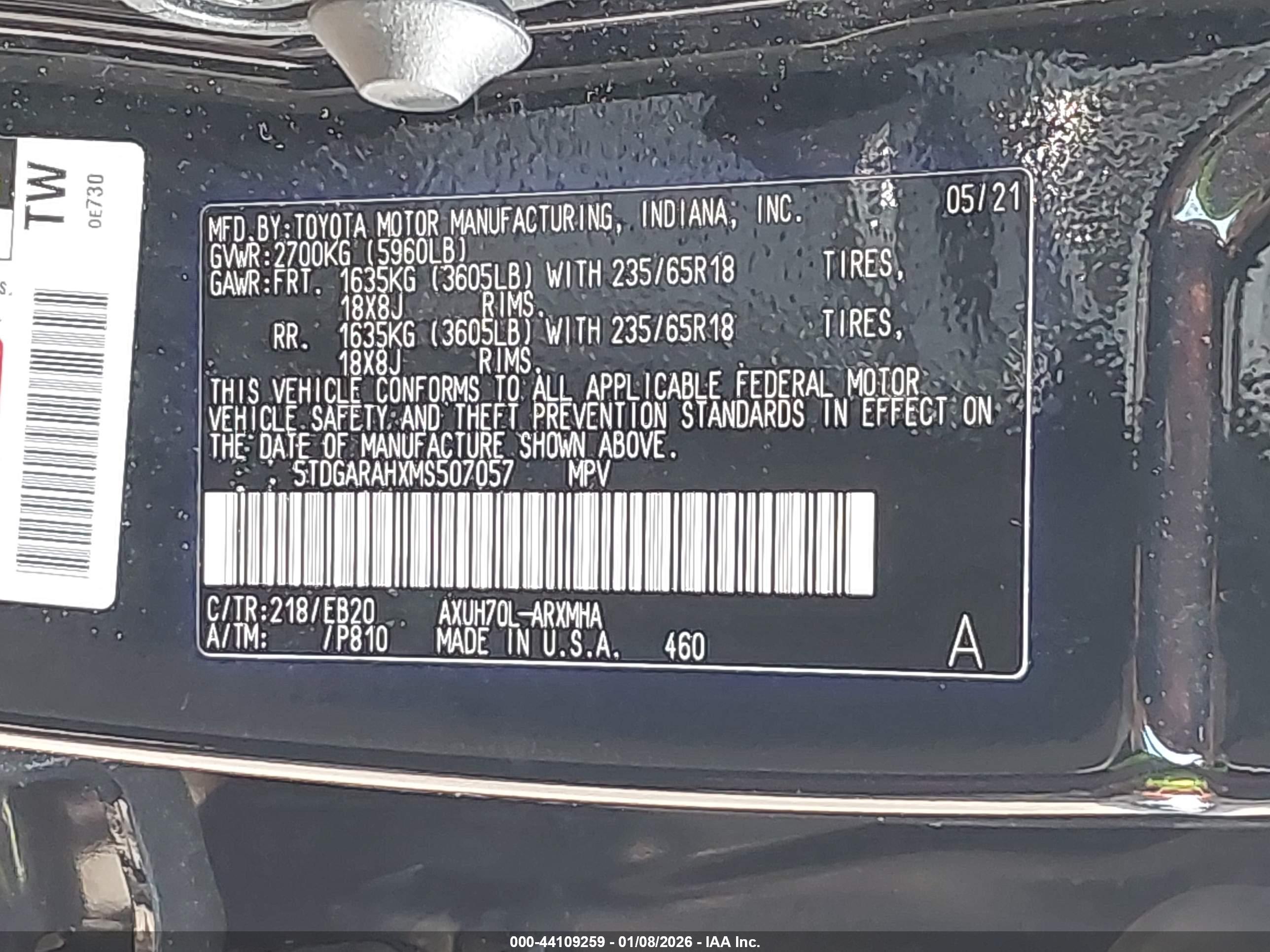 TOYOTA HIGHLANDER image 9